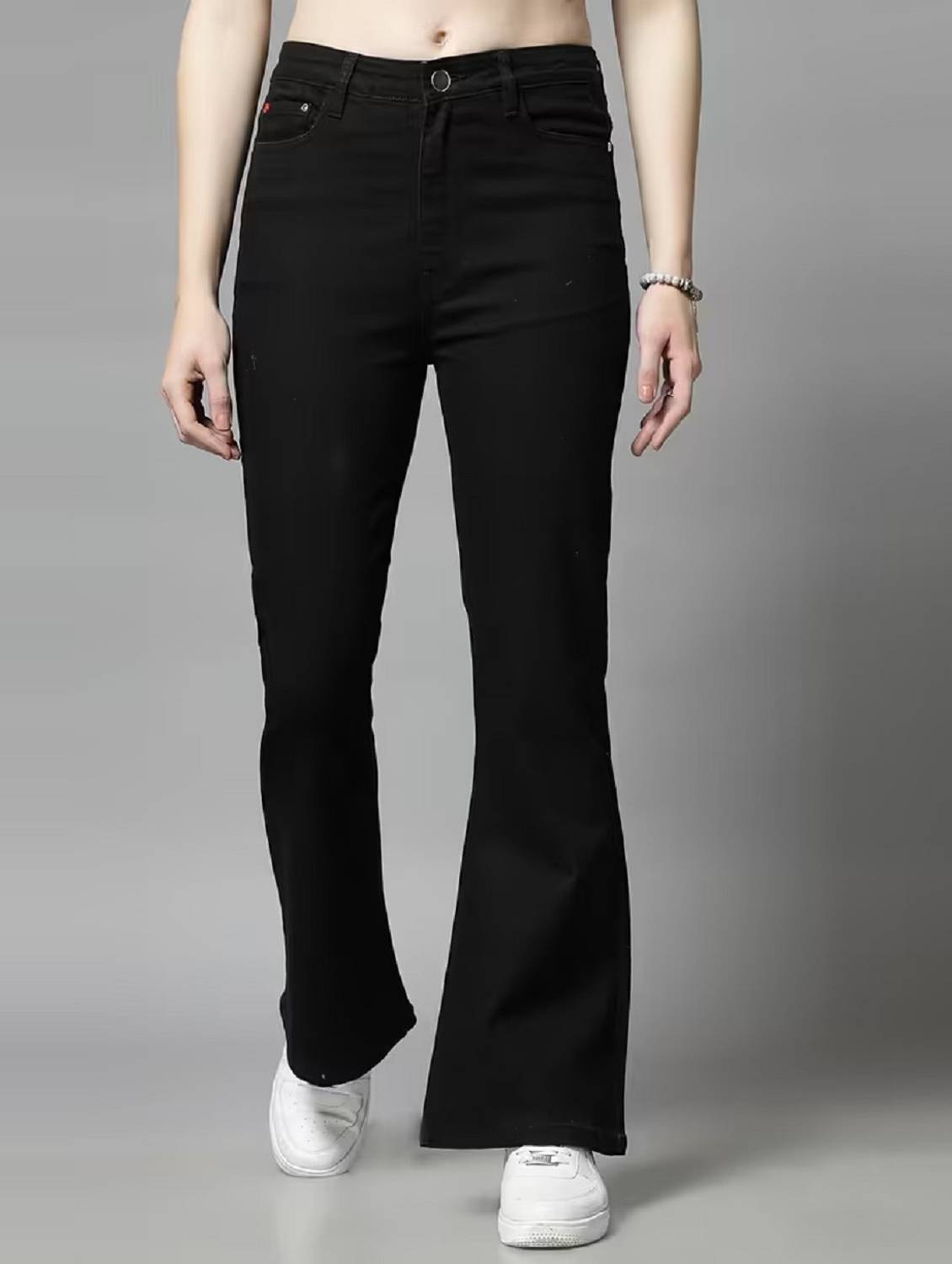ADBUCKS Boot-Leg Women Black Jeans