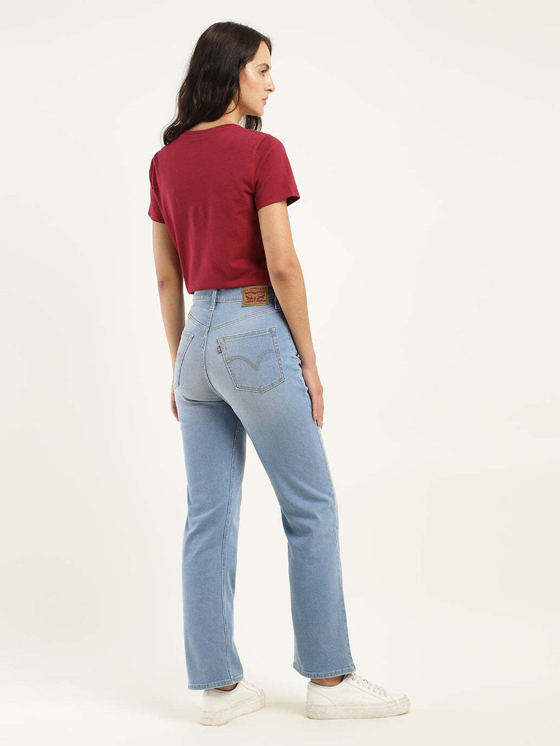 Image of LEVI'S Straight Fit Women Light Blue Jeans