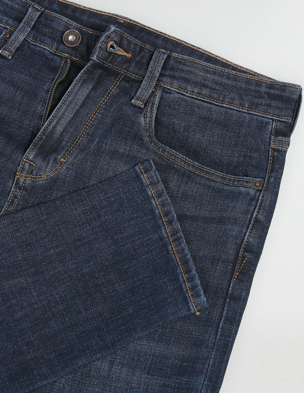 Image of FLYING MACHINE Slim Men Blue Jeans