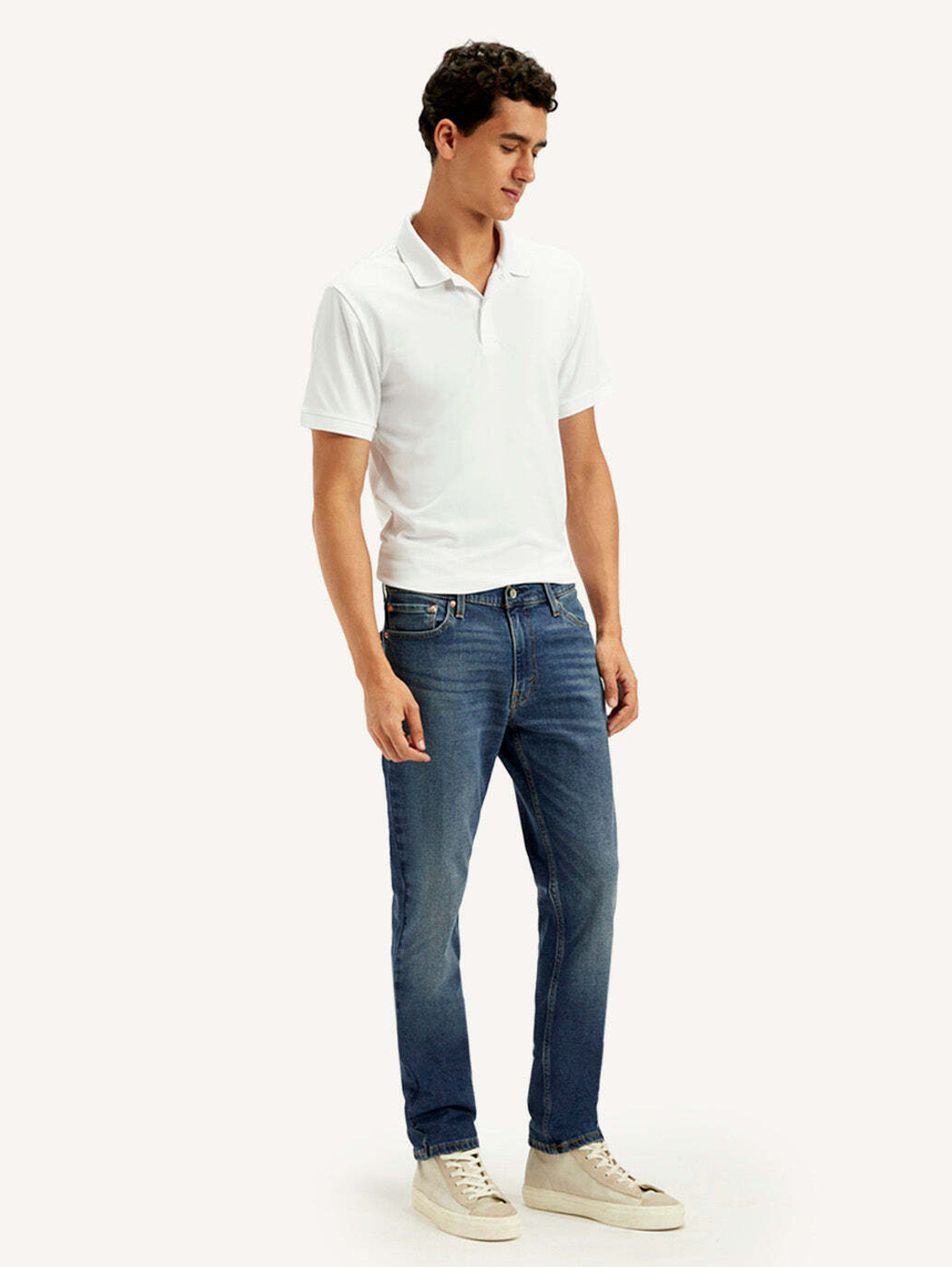 Image of LEVI'S Men Slim Mid Rise Blue Jeans
