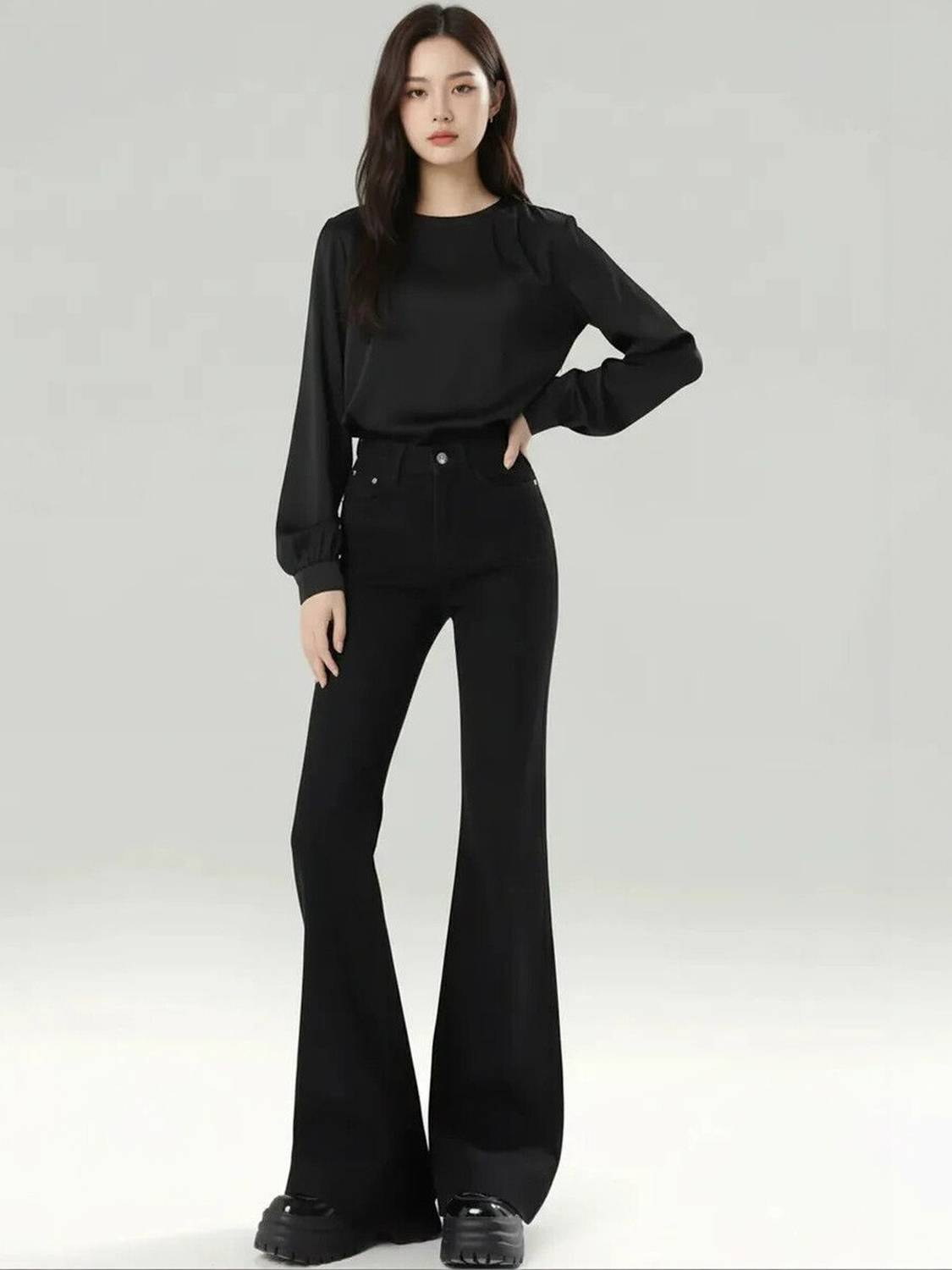 AADVI FASHION Boot-Leg Women Black Jeans