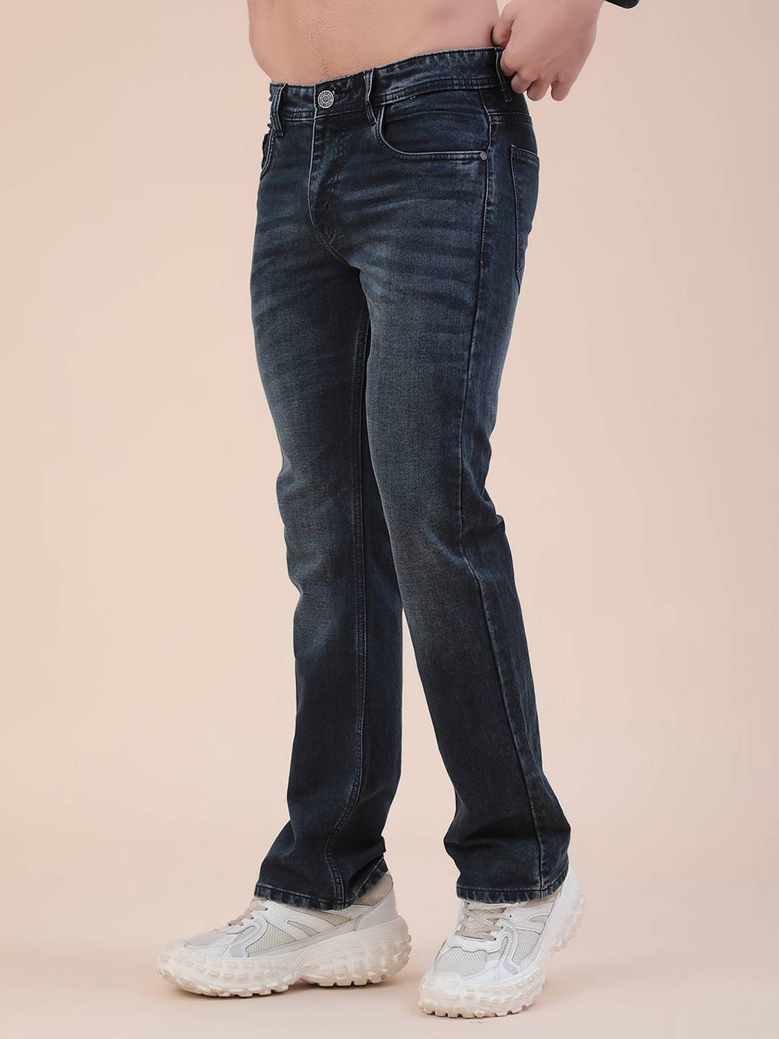 V-MART Boot-Leg Men Dark Blue Jeans - Image 4