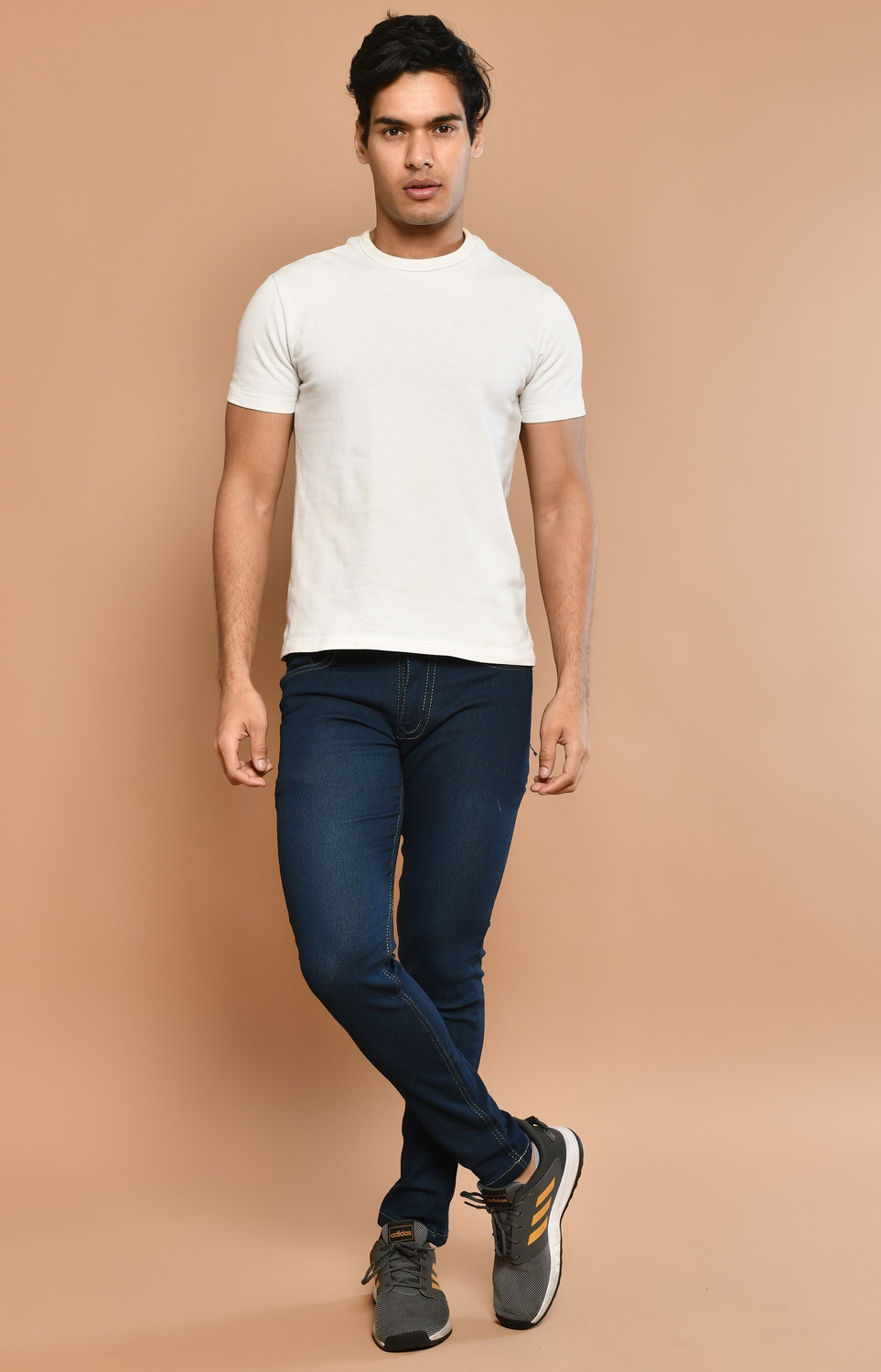 Image of RASSO Regular Men Dark Blue Jeans