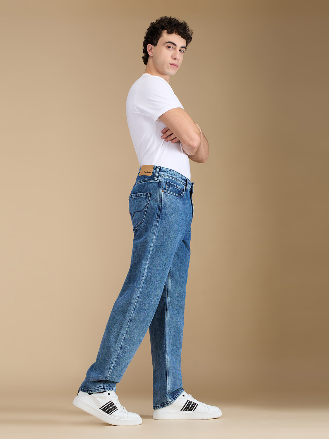 Image of Pepe Jeans Relaxed Fit Men Blue Jeans