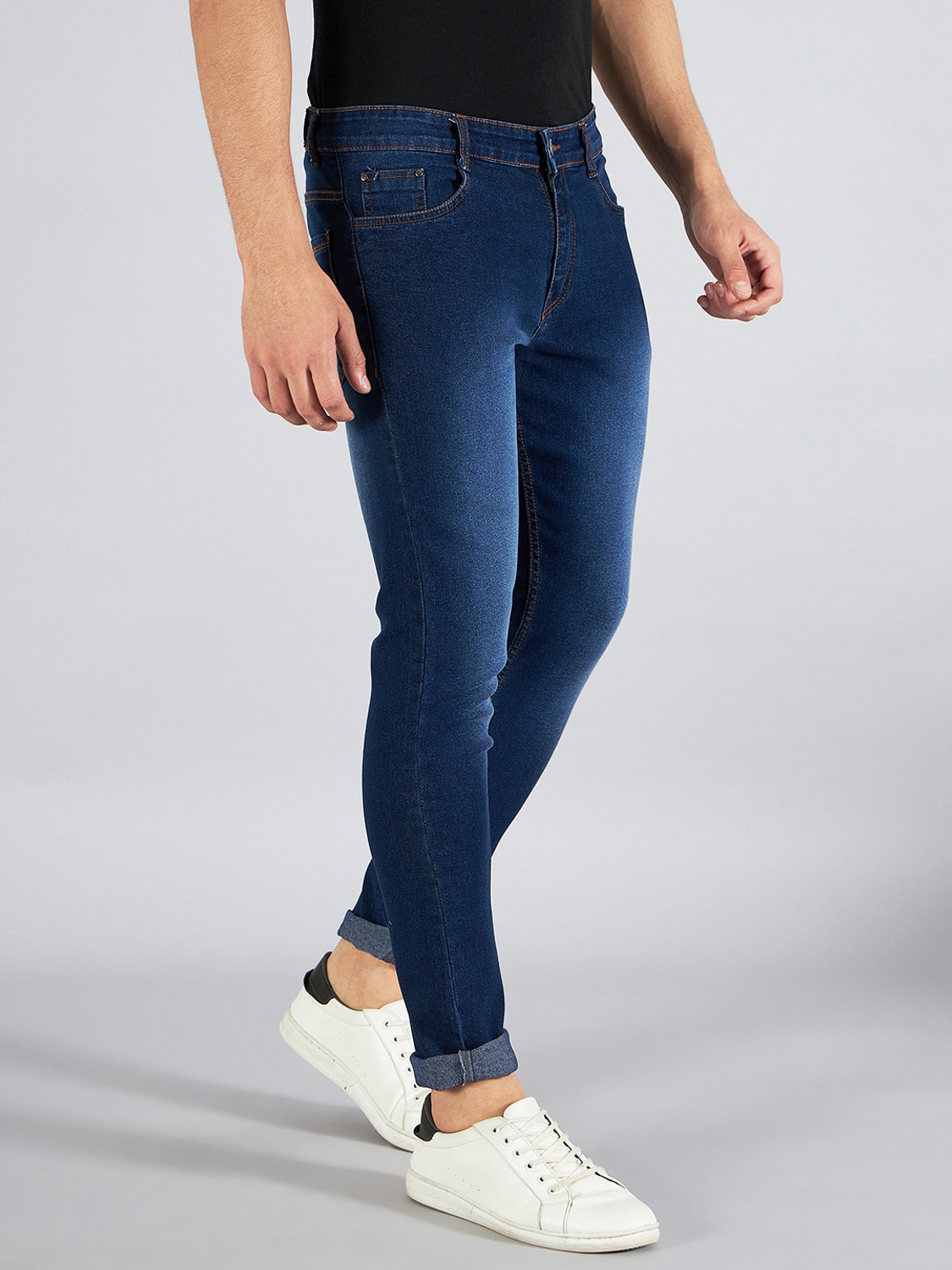 Image of STUDIO NEXX Slim Men Dark Blue Jeans