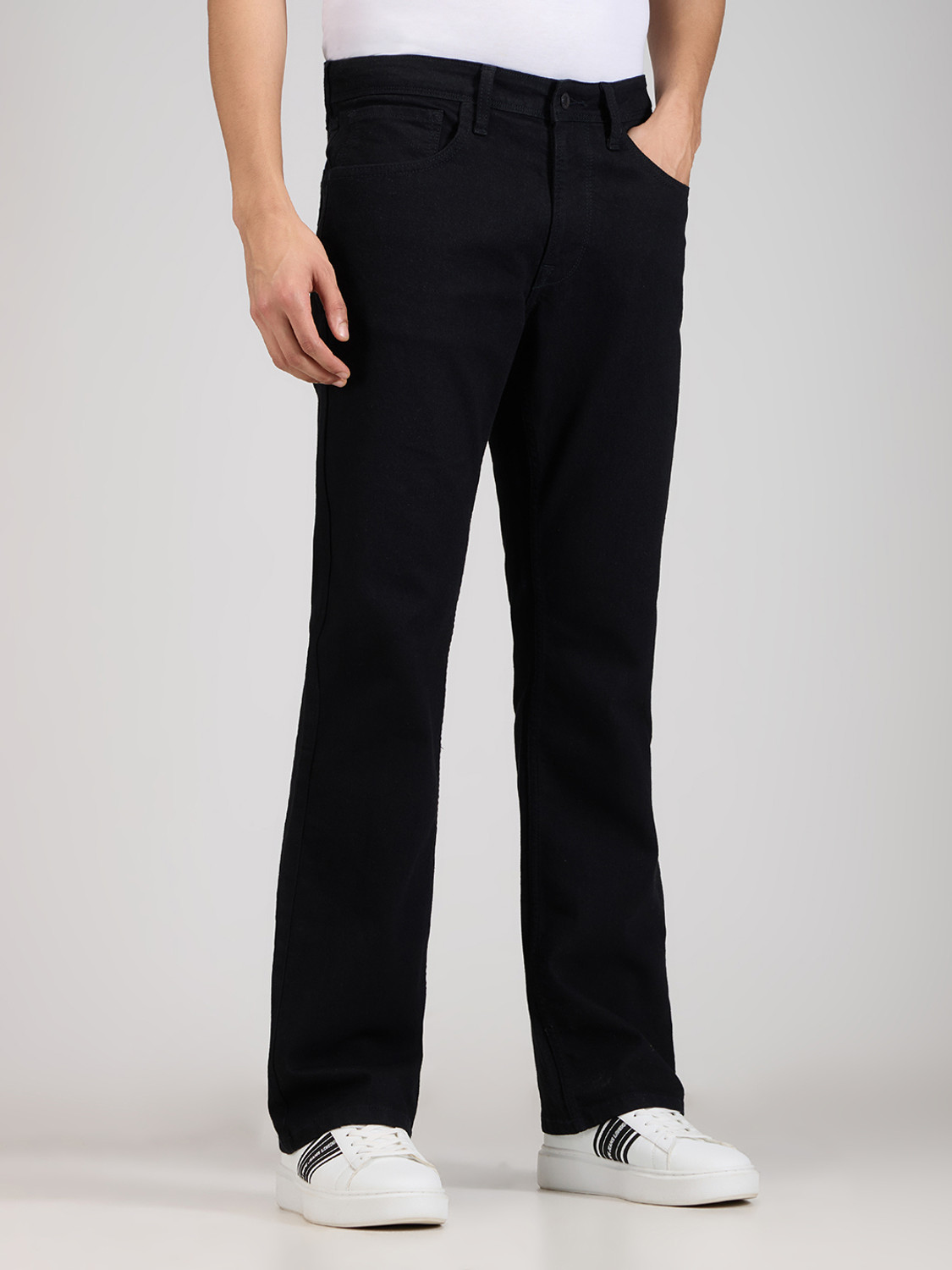 Image of Pepe Jeans Boot-Leg Men Black Jeans