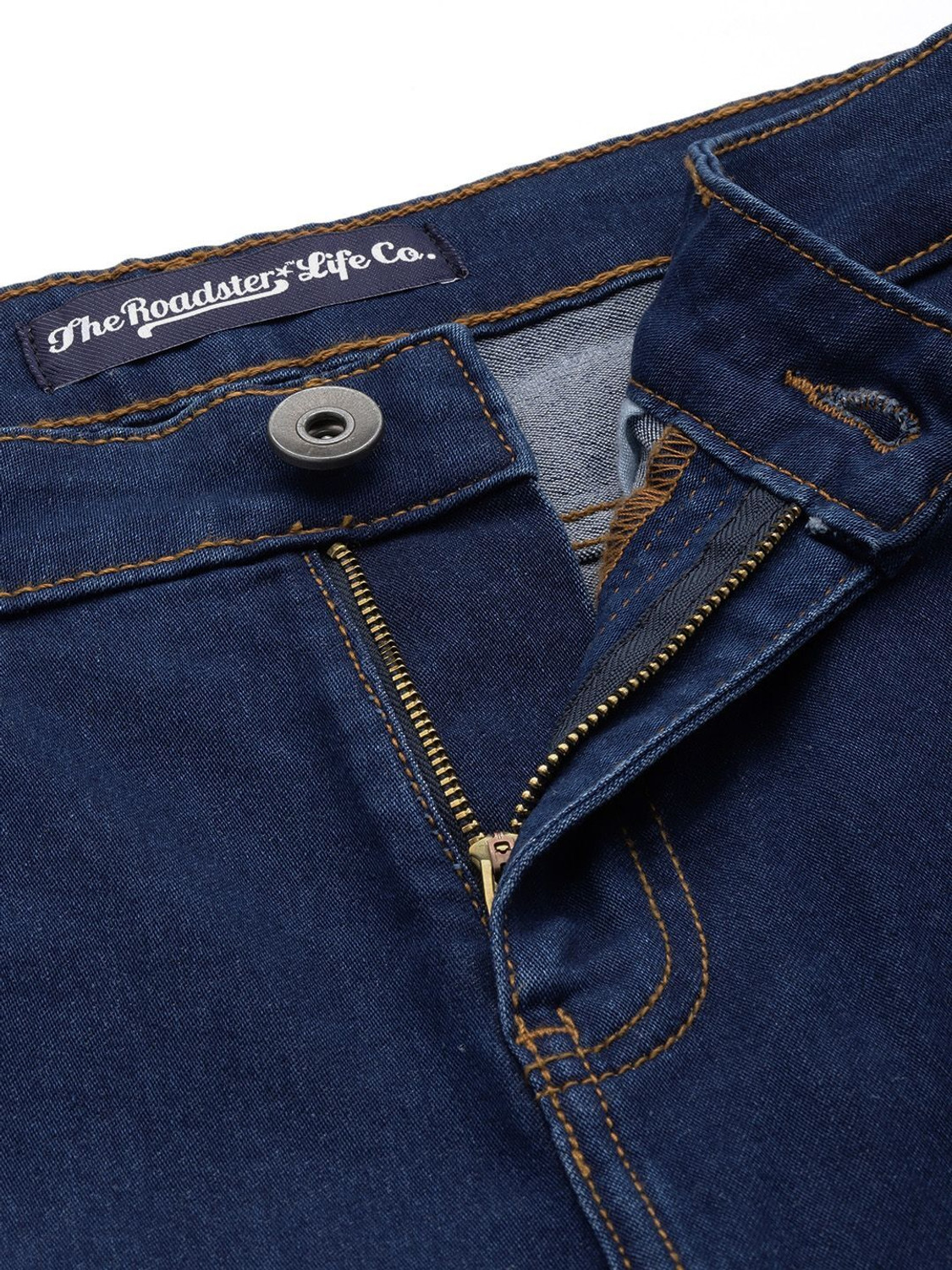 Image of Roadster Straight Fit Men Blue Jeans