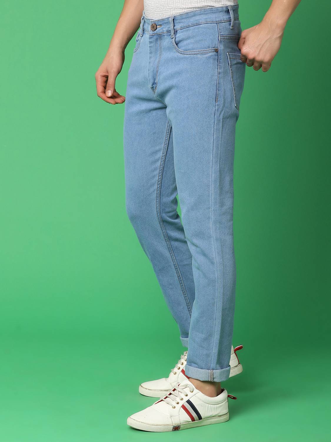 UNLIMITED Slim Men Light Blue Jeans - Image 5