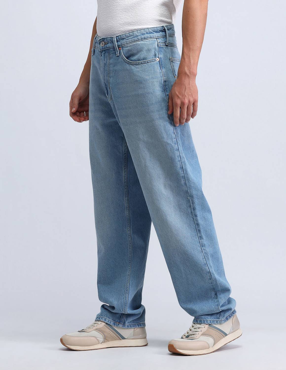 FLYING MACHINE Loose Fit Men Purple Jeans - Image 2