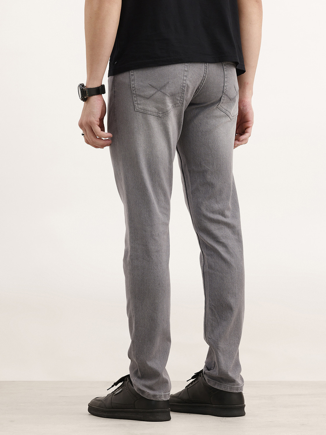 Image of WROGN Slim Men Grey Jeans