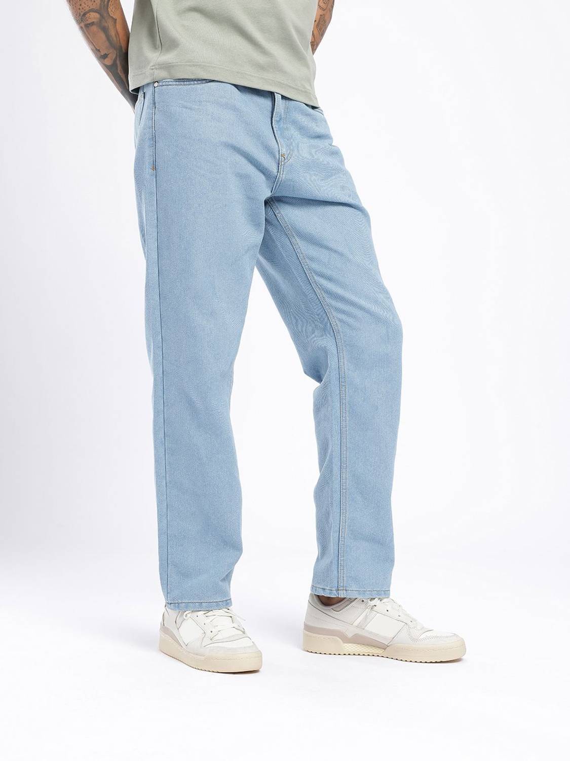 Glitchez Straight Fit Men Blue Jeans - Image 3