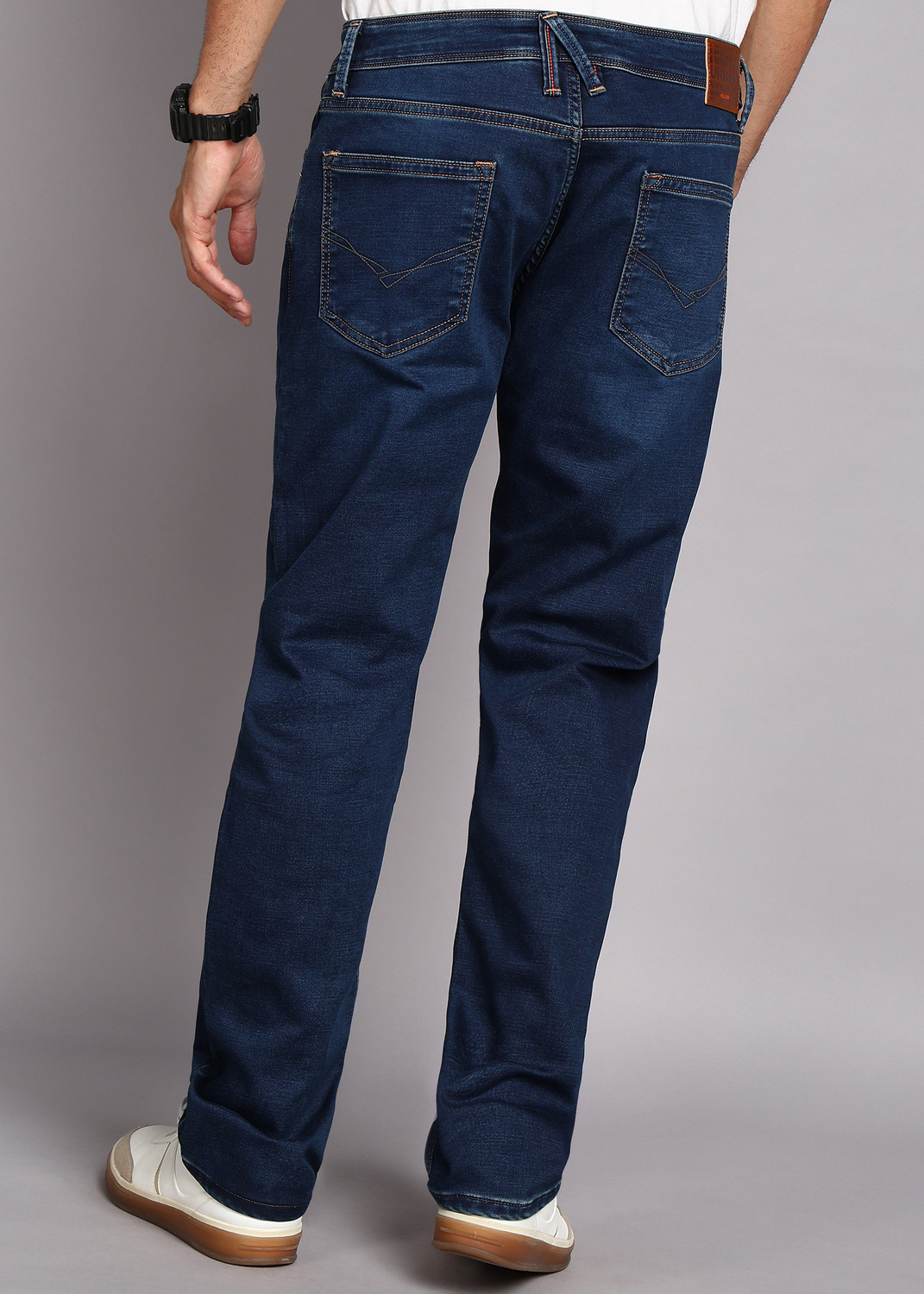Image of KILLER Straight Fit Men Dark Blue Jeans
