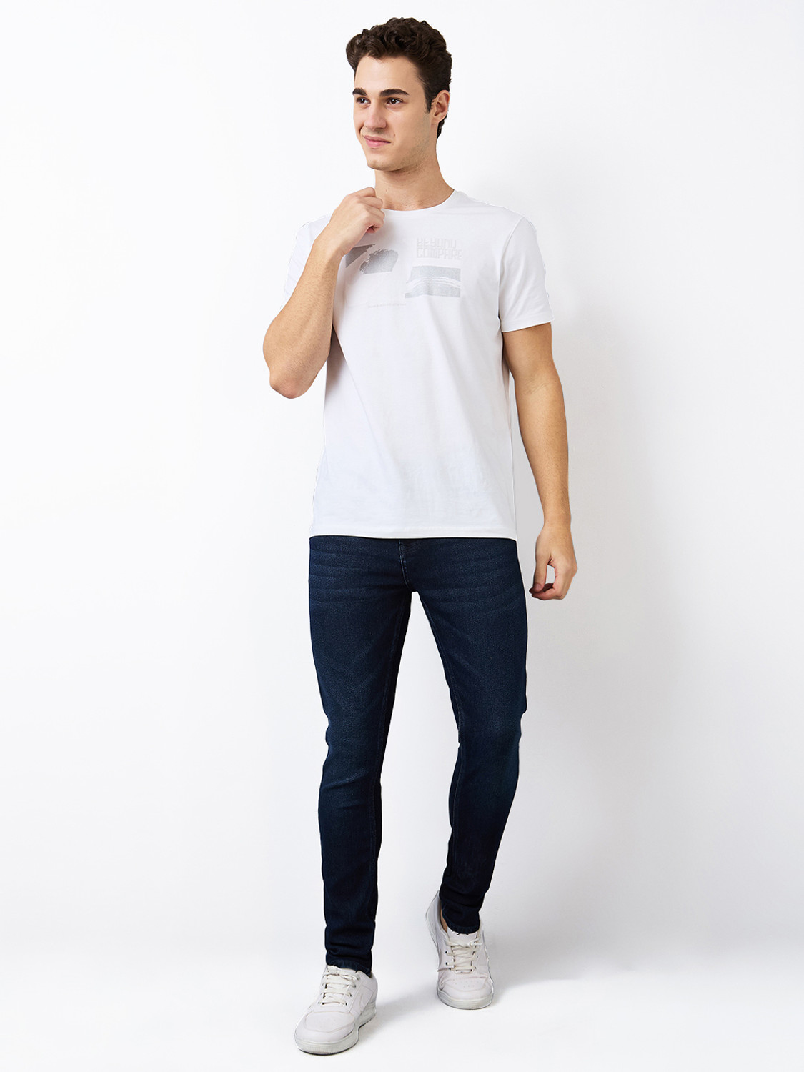 Image of Spykar Slim Men Blue Jeans