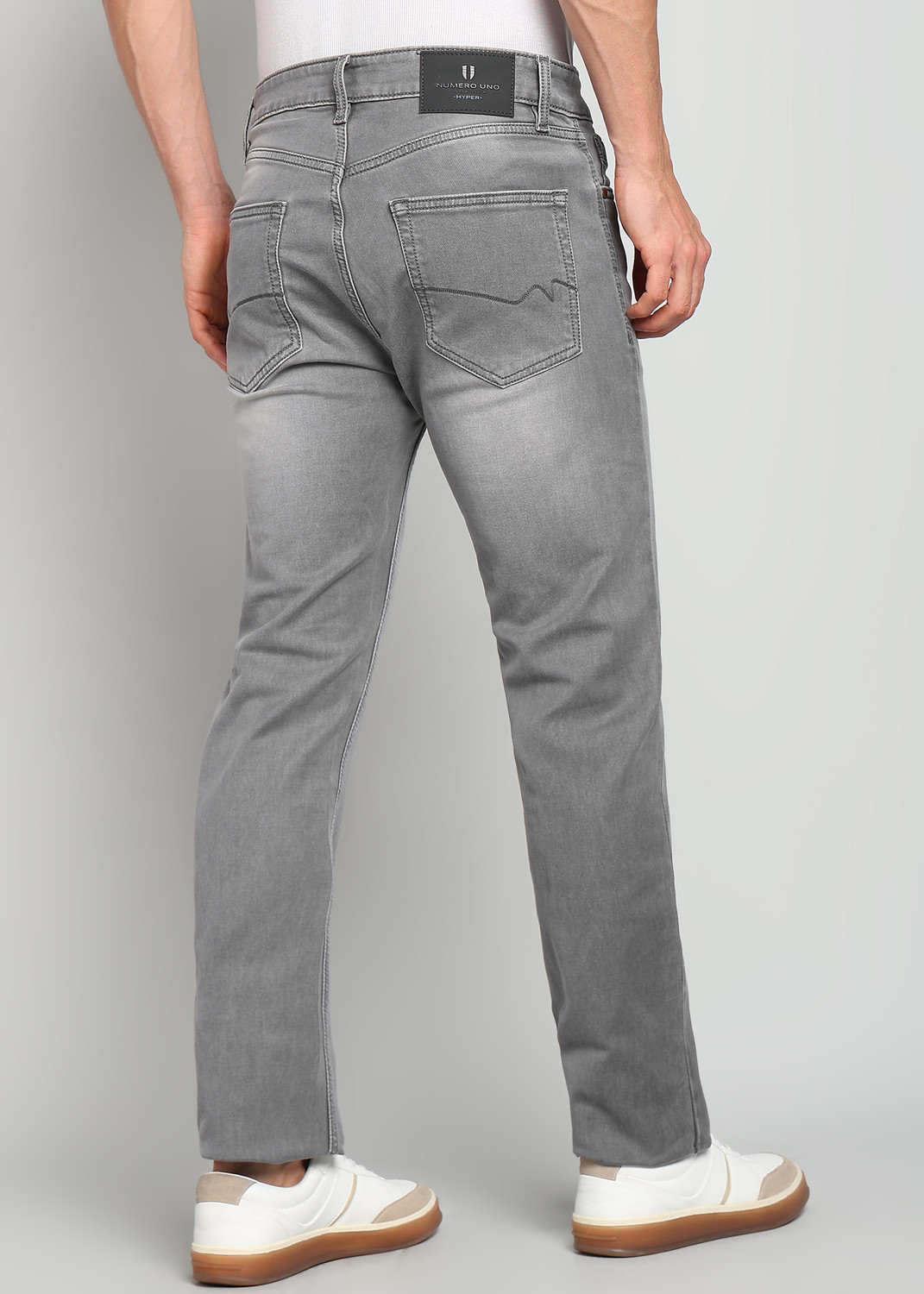 Image of NUMERO UNO Slim Men Grey Jeans