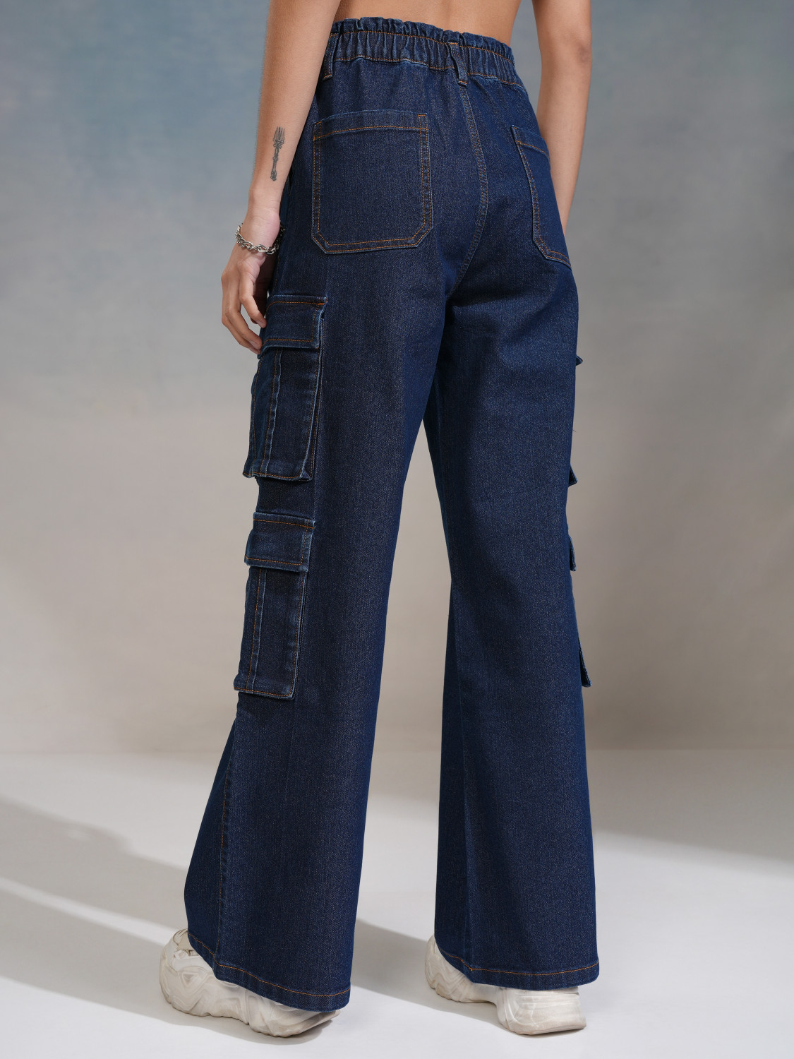 Image of Tokyo Talkies Straight Fit Women Dark Blue Jeans