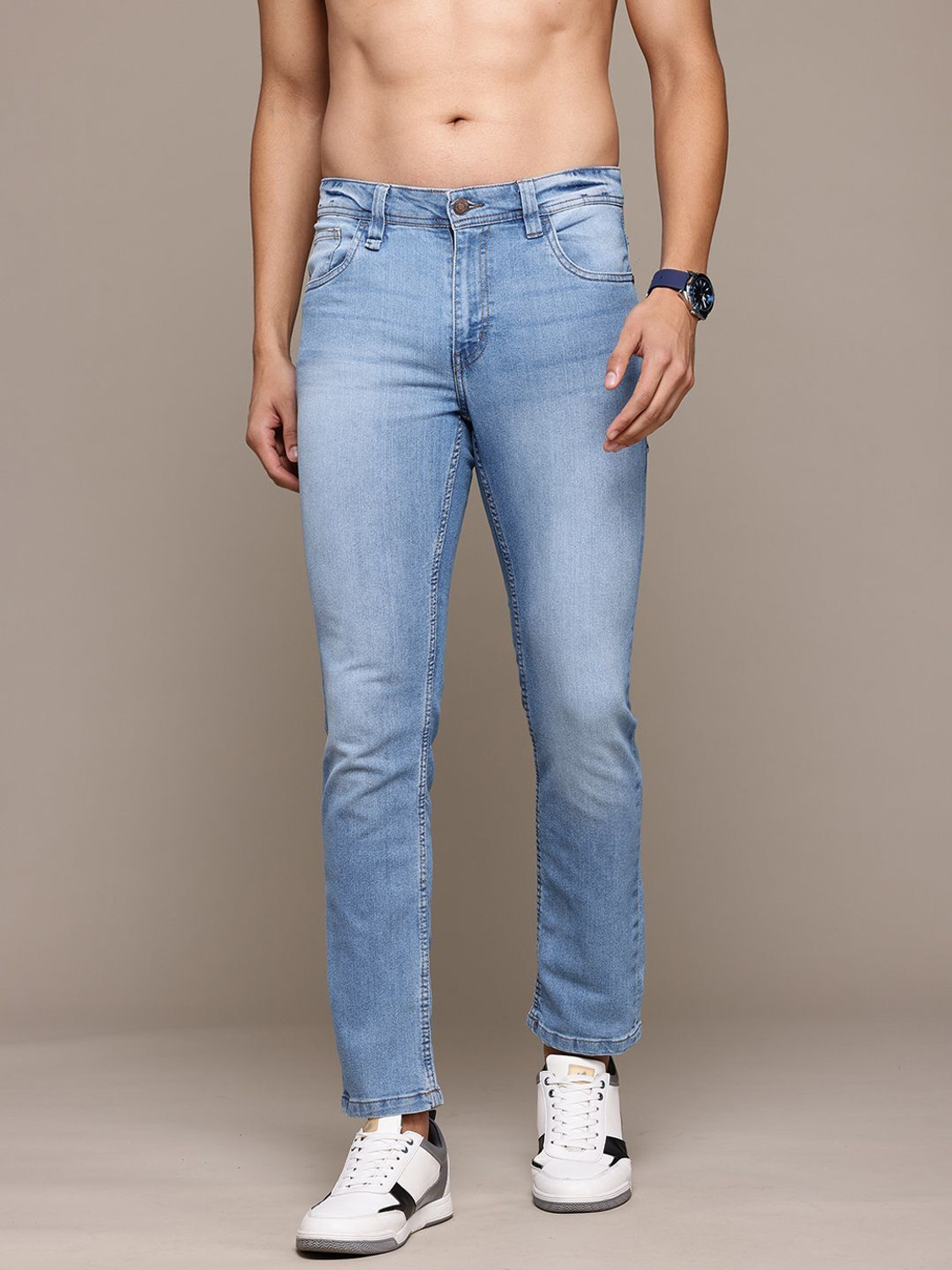Image of Roadster Slim Men Blue Jeans
