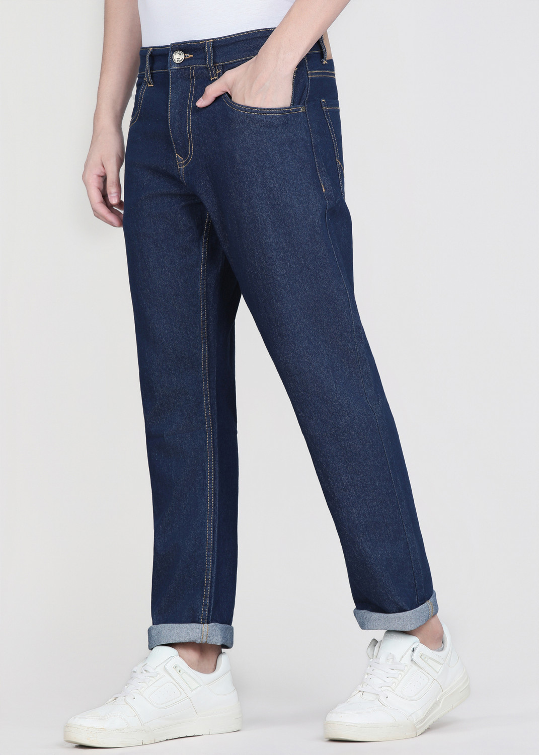 Image of WROGN Slim Men Blue Jeans