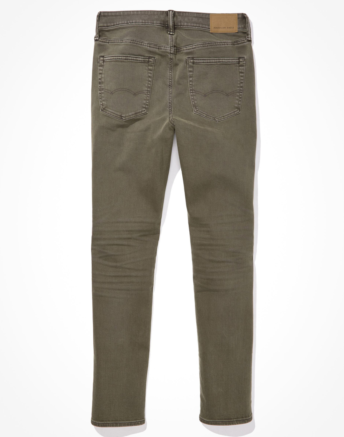Image of American Eagle Men Slim Mid Rise Green Jeans
