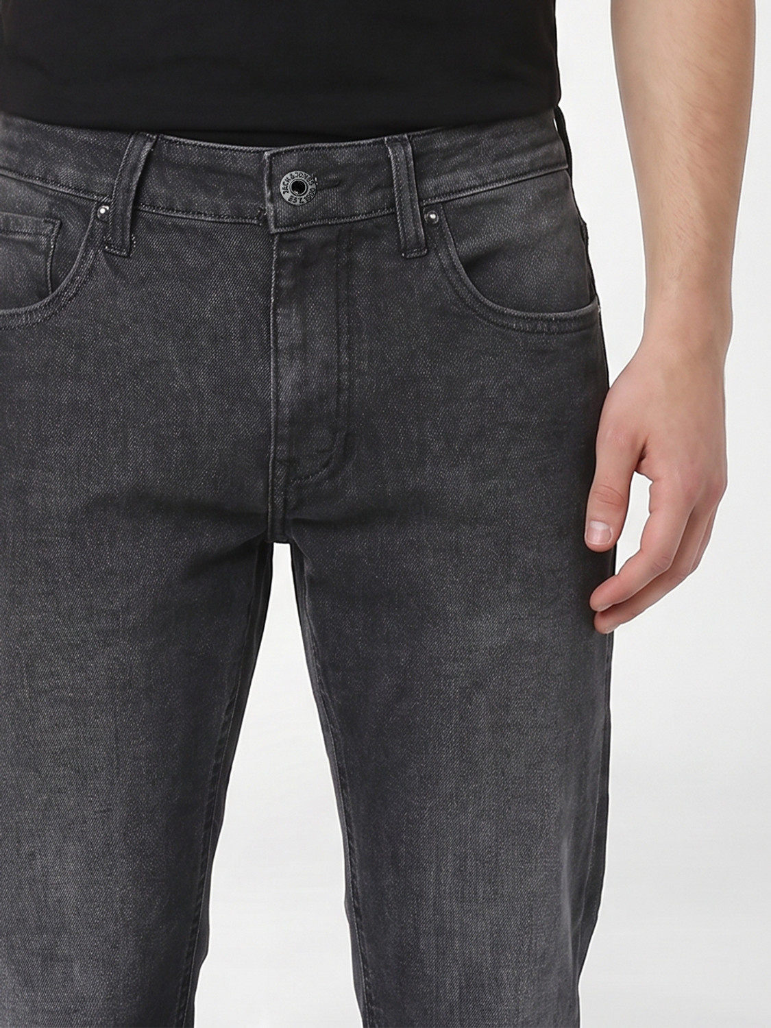 Image of JACK & JONES Regular Men Grey Jeans