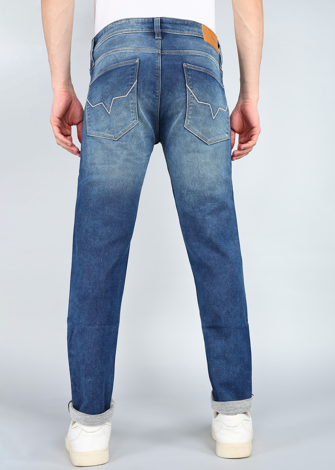Image of Pepe Jeans Tapered Fit Men Blue Jeans