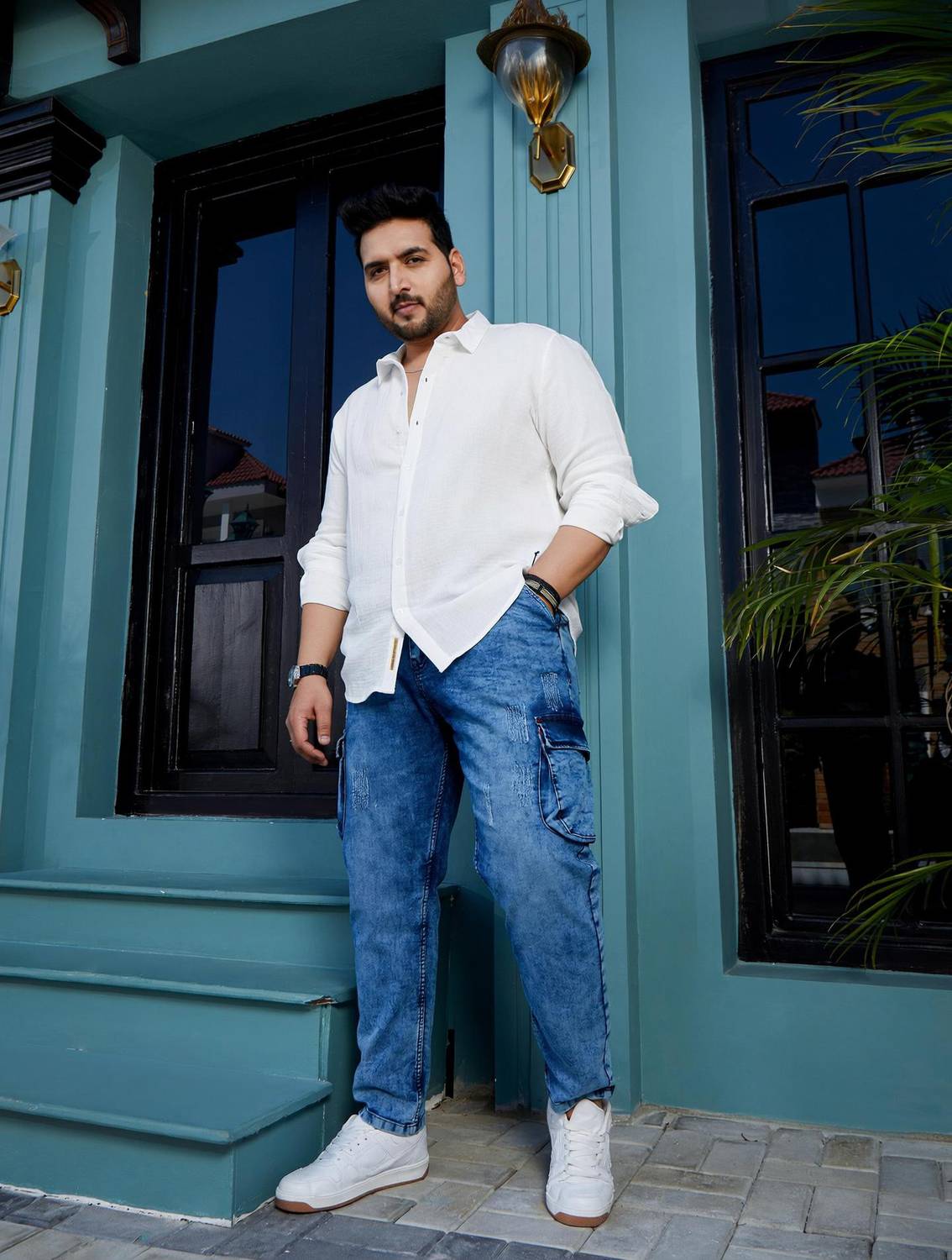 Instafab Plus Regular Men Blue Jeans - Image 1