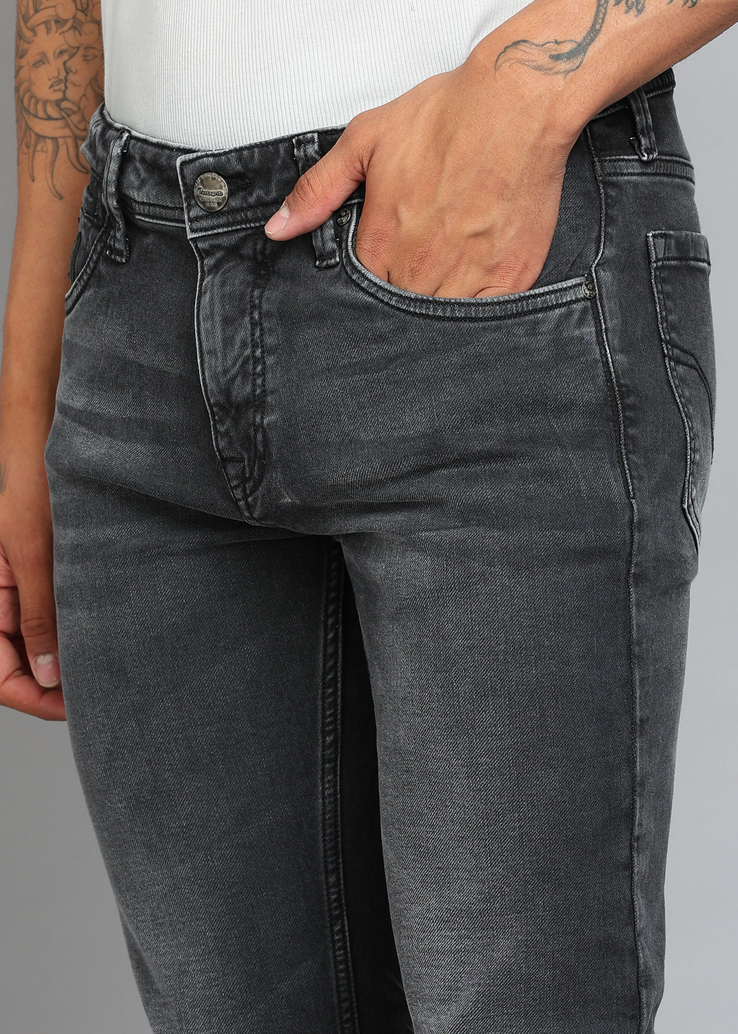Image of INTEGRITI Slim Men Black Jeans