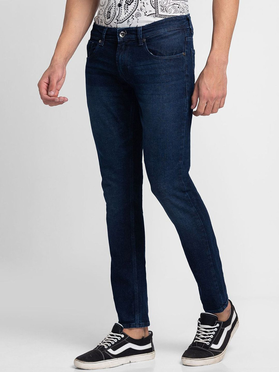 Image of Spykar Slim Men Blue Jeans