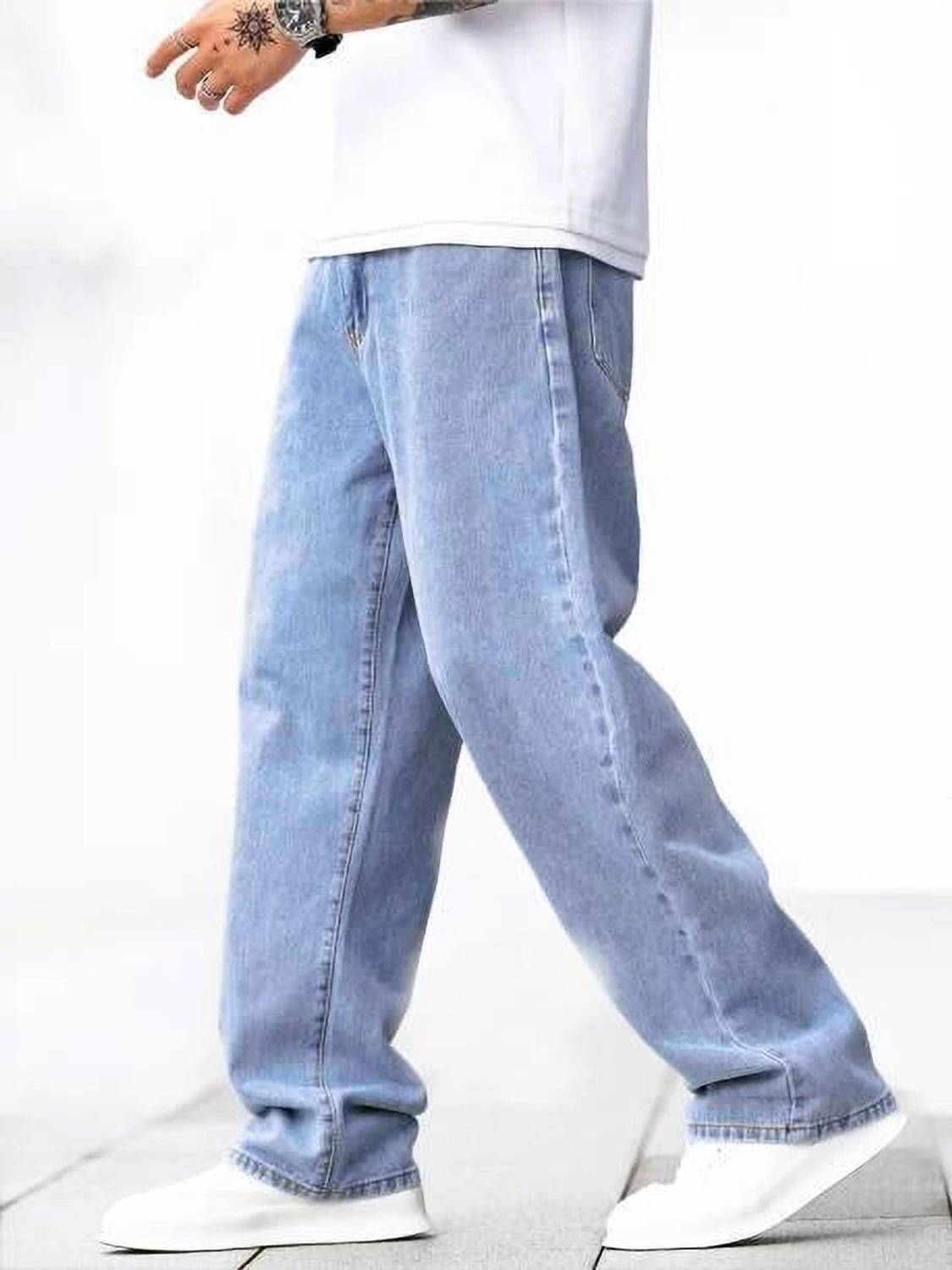 KARVENS Straight Fit Men Light Blue Jeans - Image 2