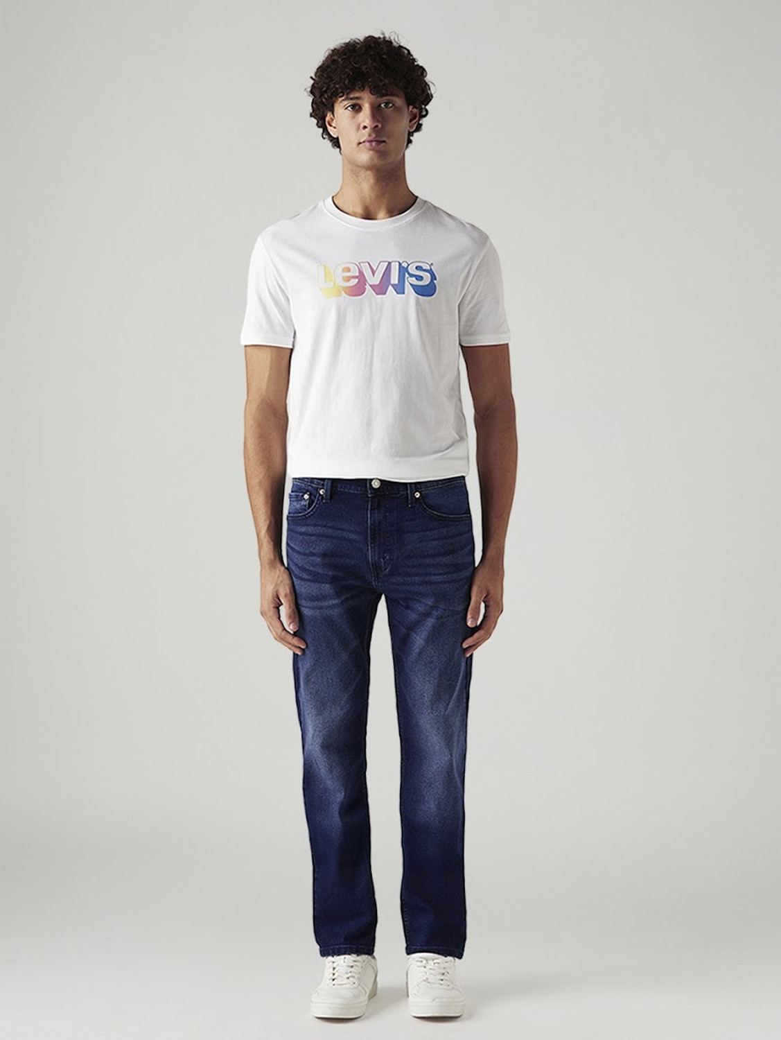 Image of LEVI'S Straight Fit Men Dark Blue Jeans