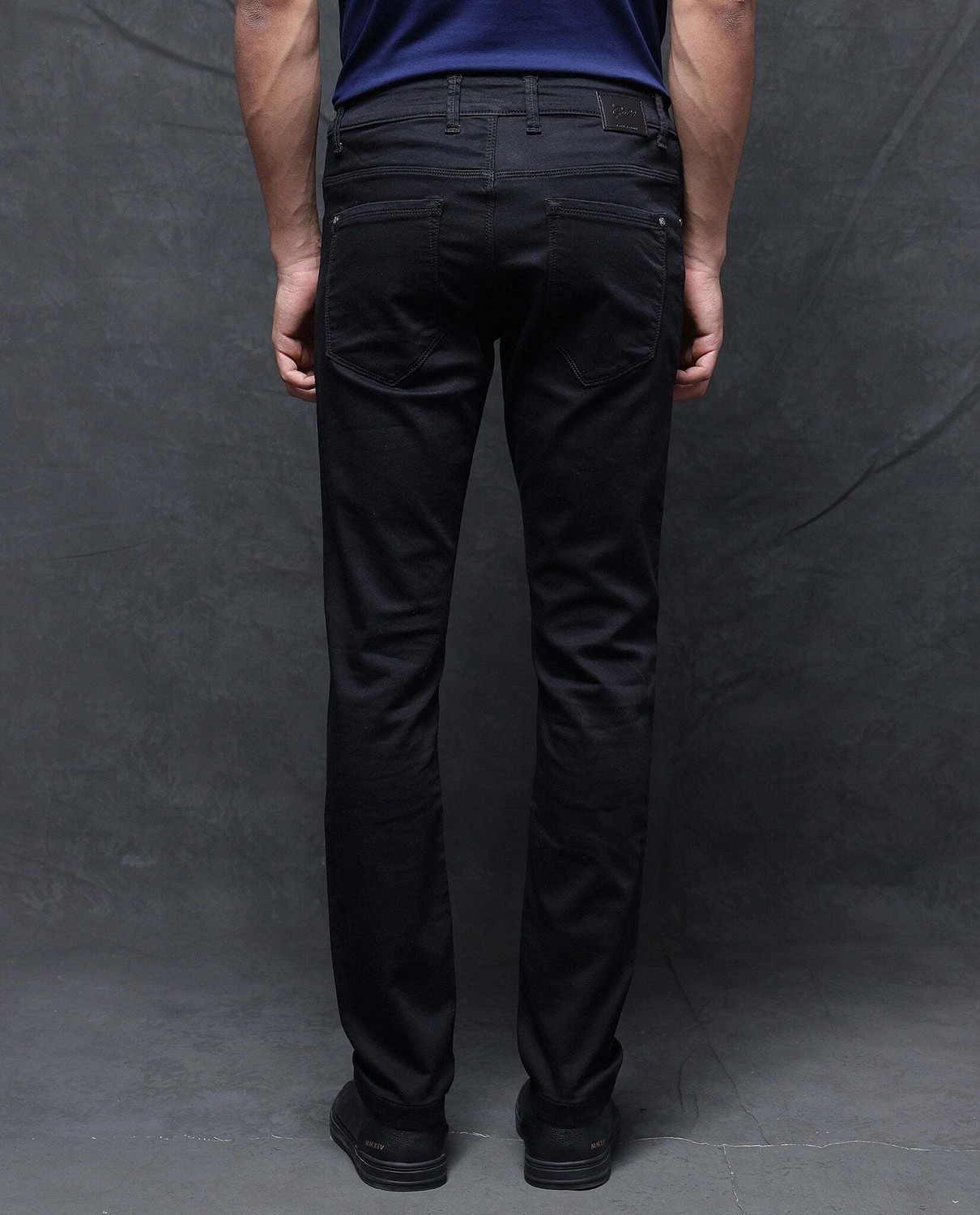 Image of RARE RABBIT Slim Men Black Jeans
