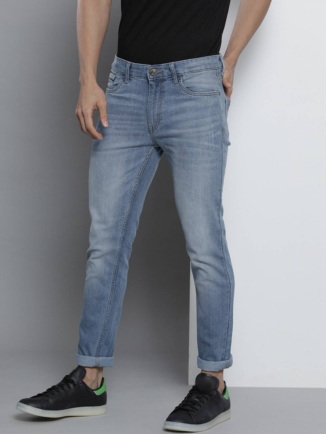 The Indian Garage Co. Slim Men Blue Jeans - Image 3
