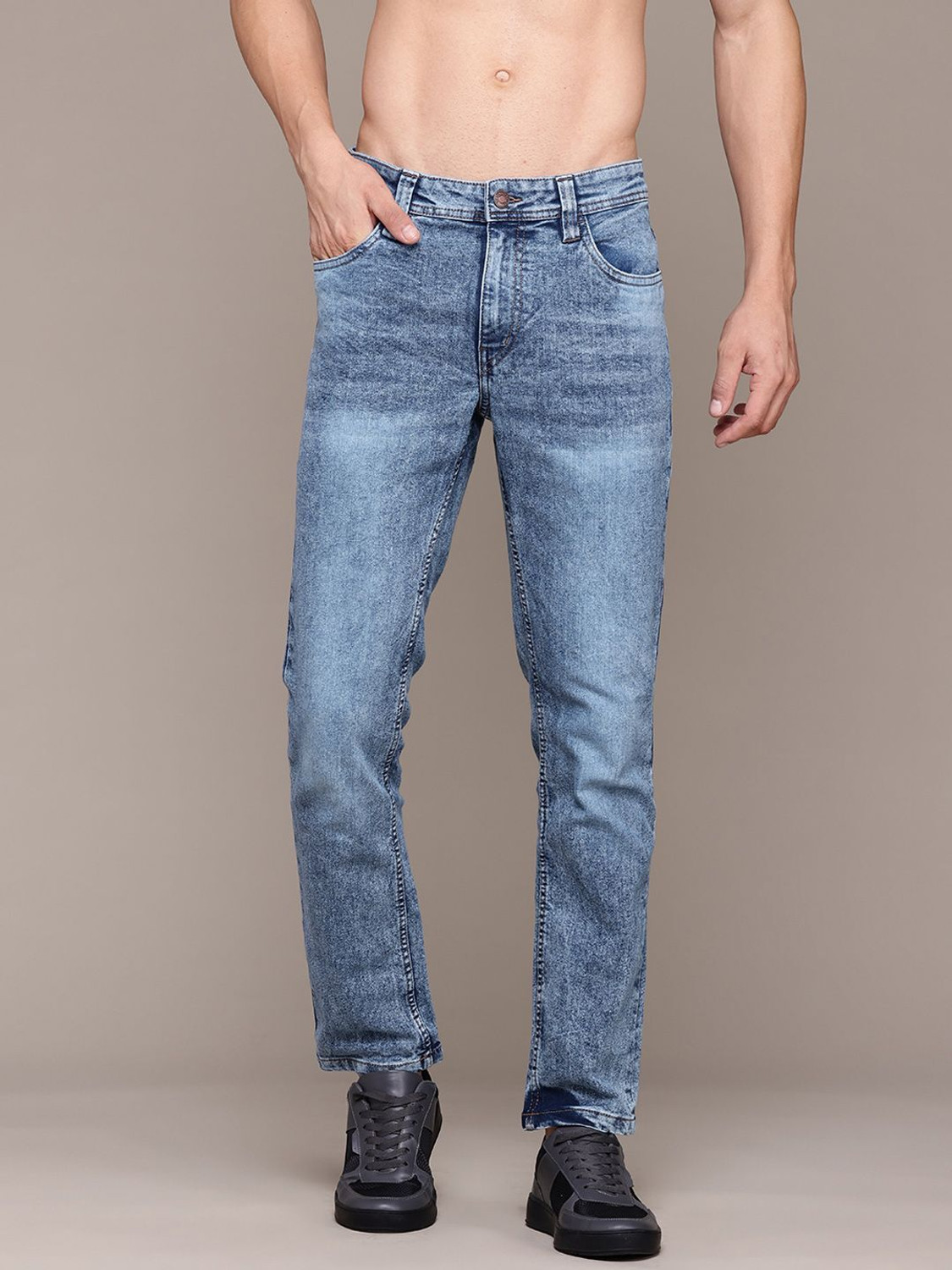 Image of Roadster Slim Men Blue Jeans