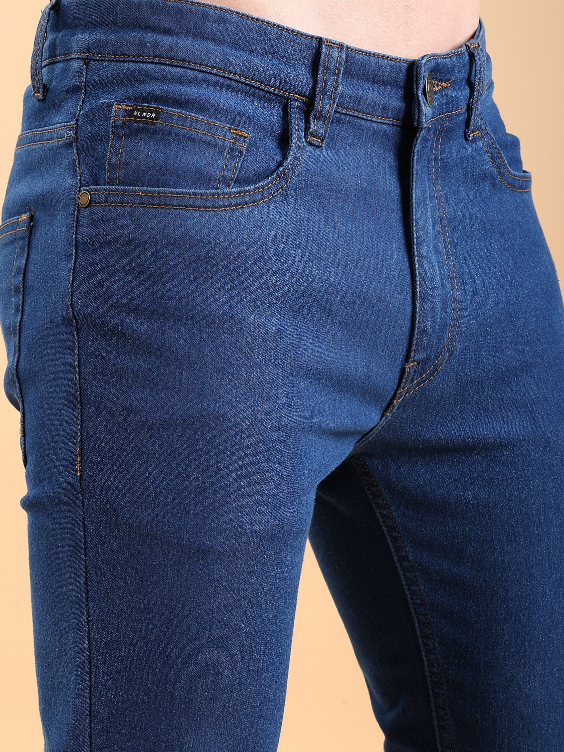 Image of HIGHLANDER Slim Men Dark Blue Jeans
