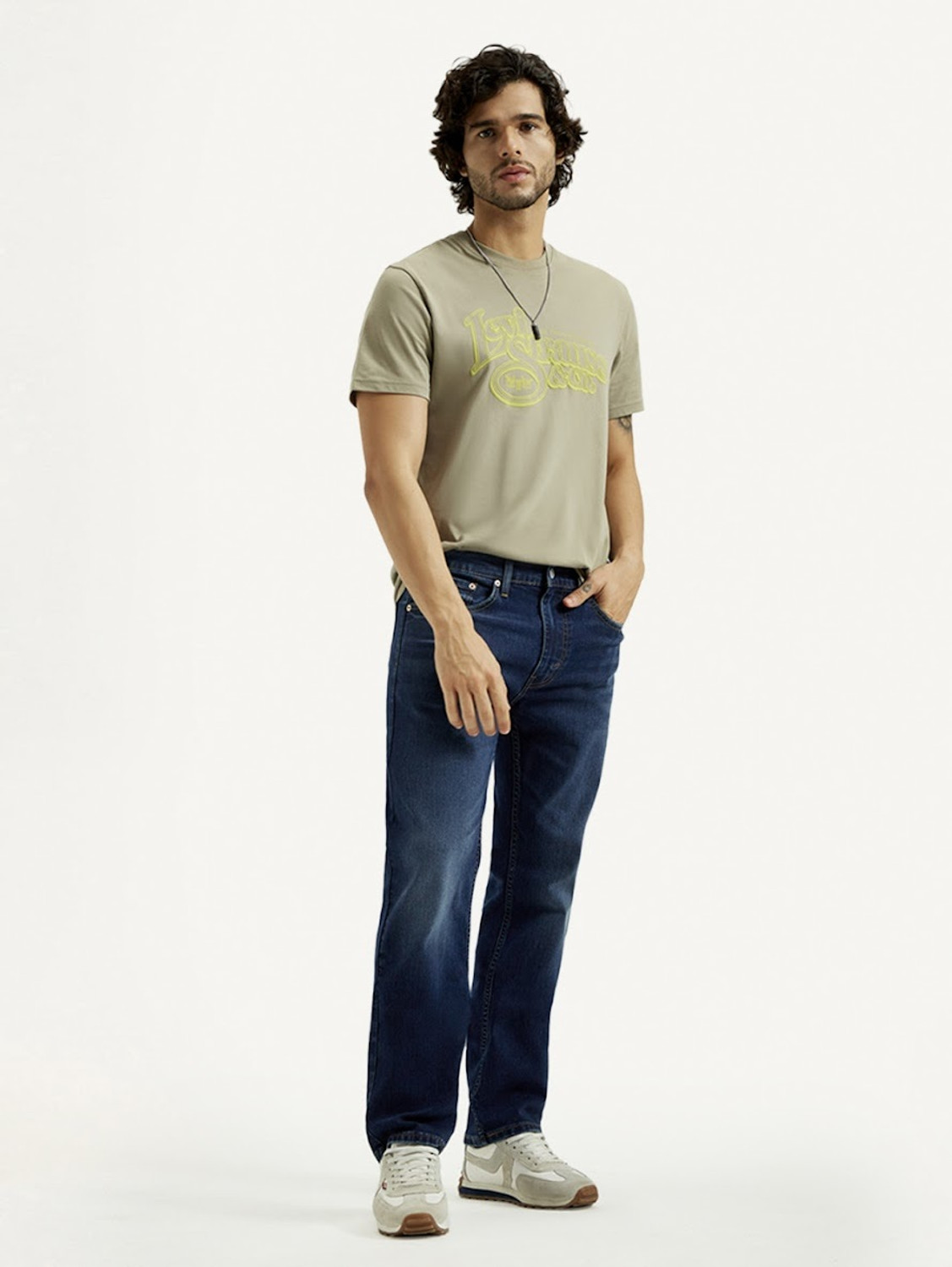 Image of LEVI'S Straight Fit Men Blue Jeans