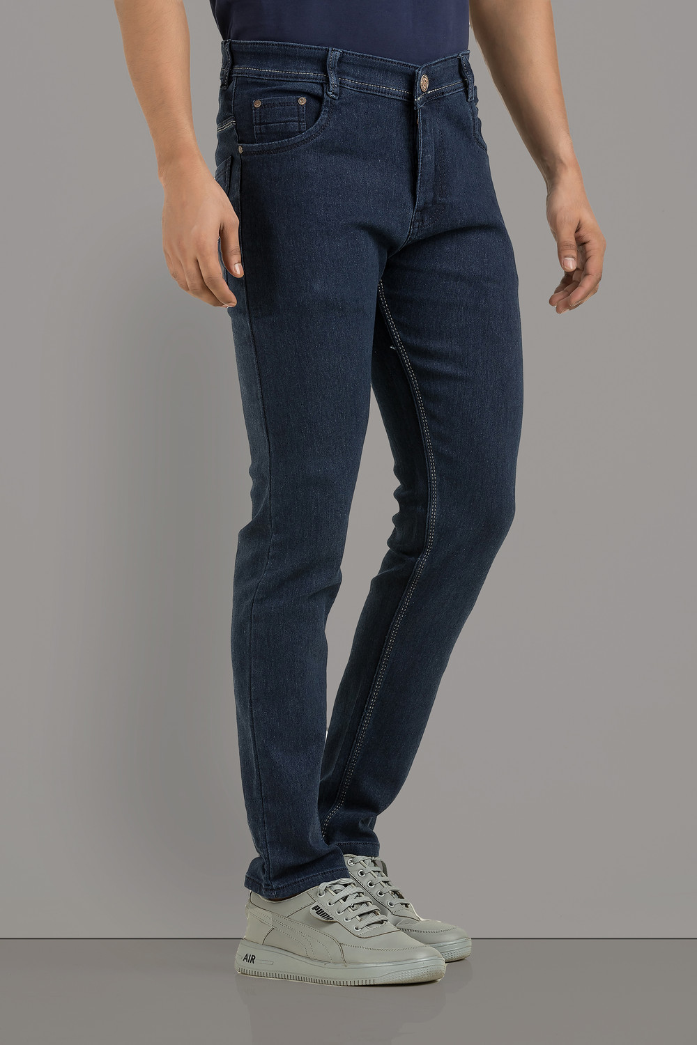 Image of METRONAUT Slim Men Dark Blue Jeans
