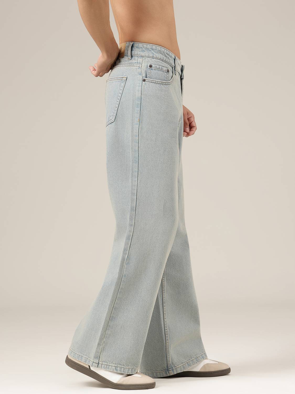 DENNISON Loose Fit Men Light Blue Jeans - Image 3