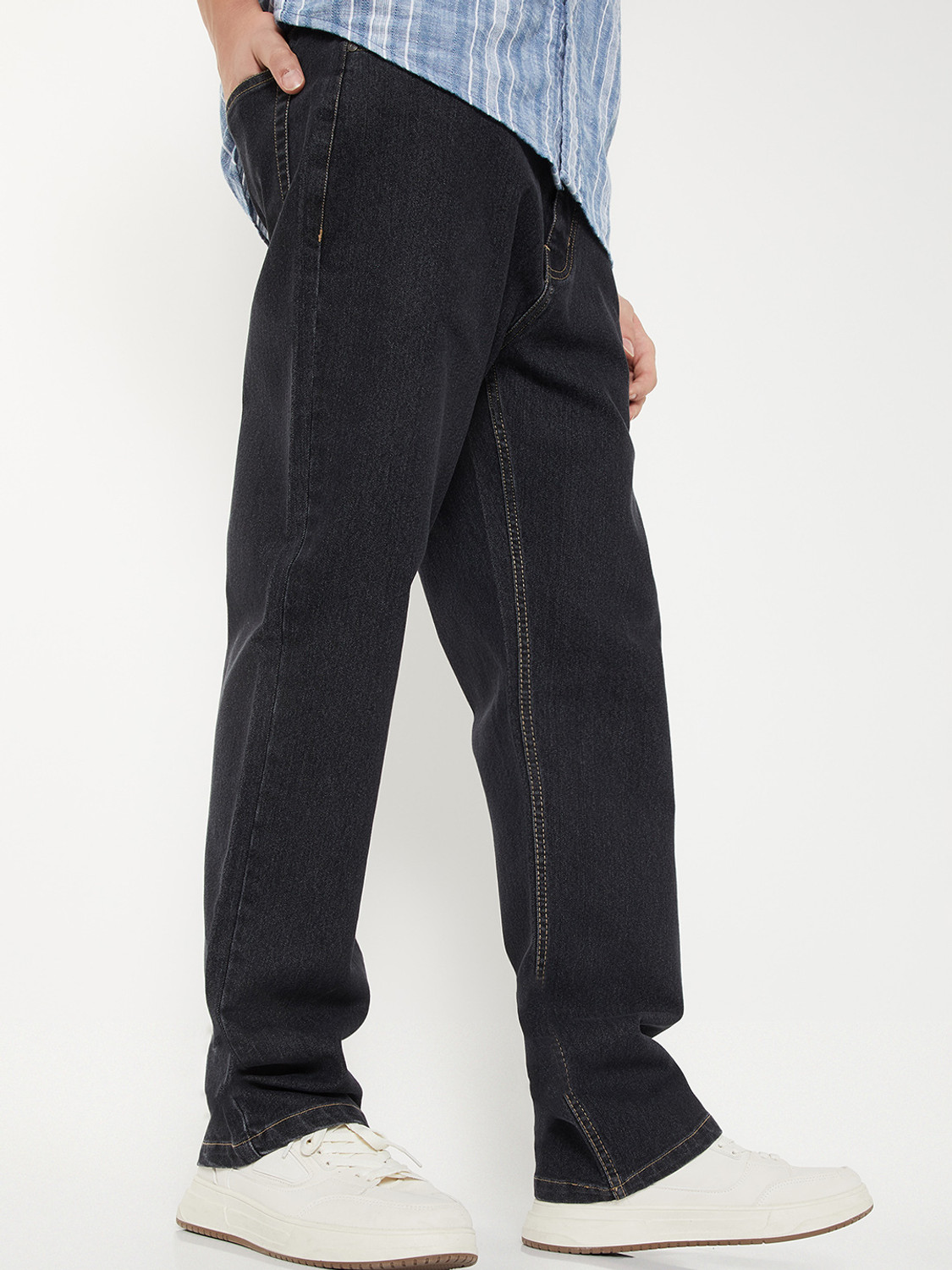 Image of MAX Regular Men Black Jeans