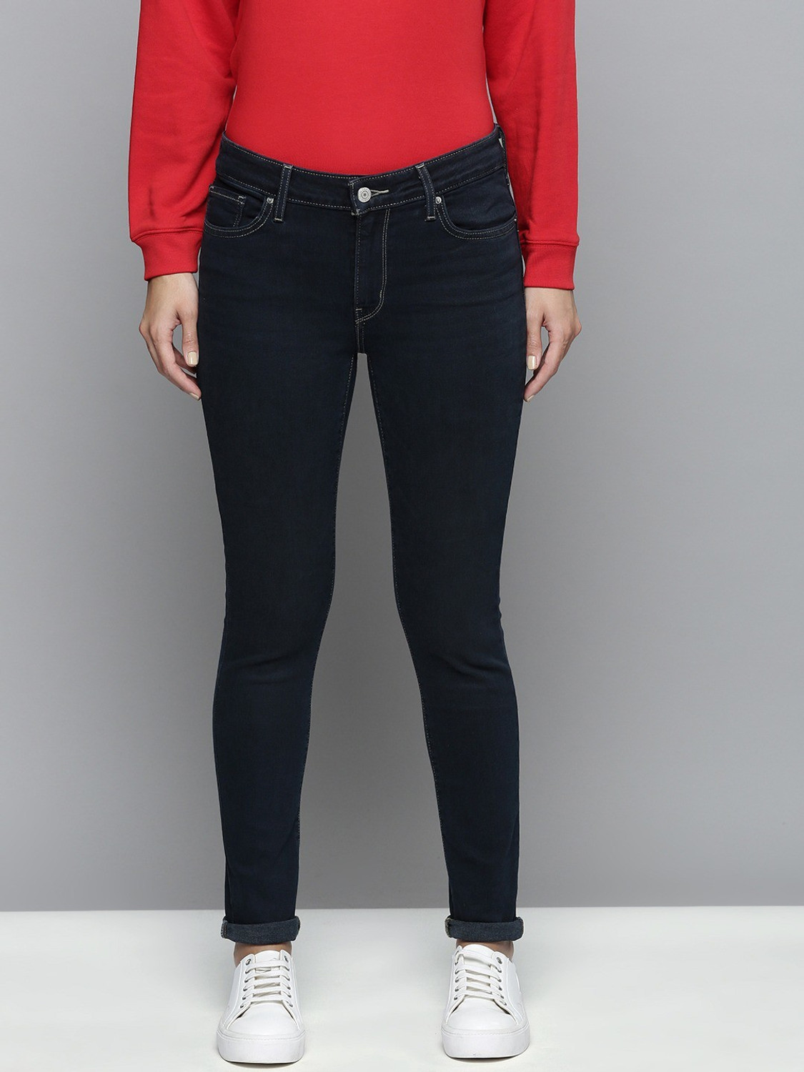 Image of LEVI'S 711 Skinny Women Blue Jeans