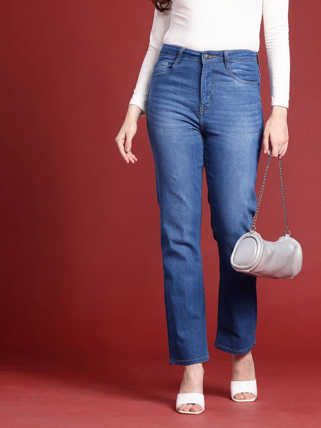 all about you Straight Fit Women Blue Jeans