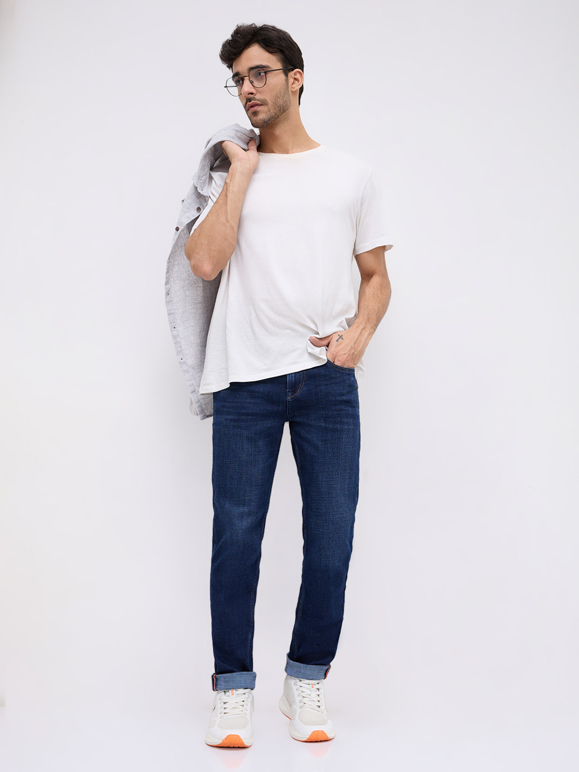 Image of KILLER Slim Men Dark Blue Jeans