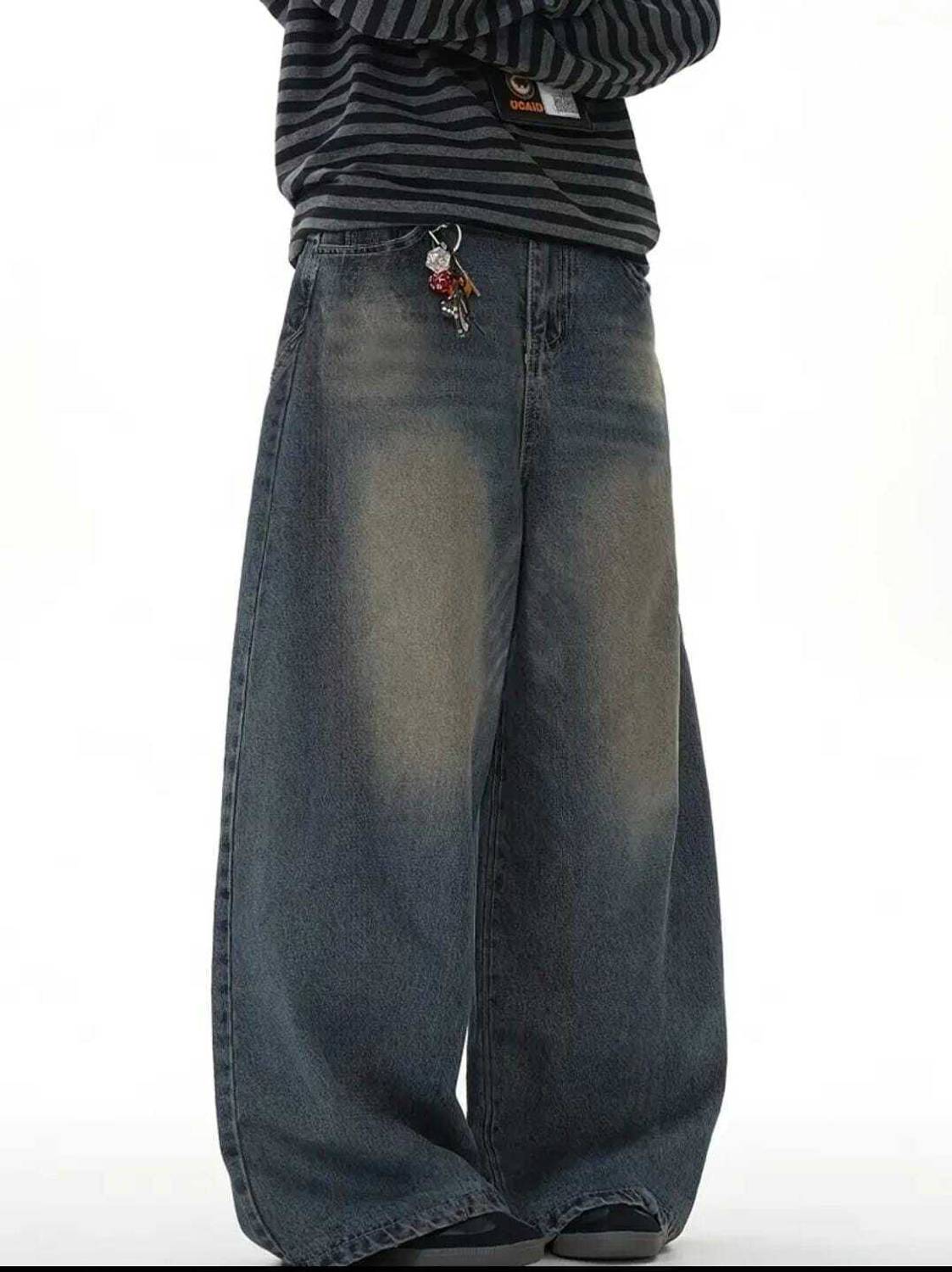 ESLITA Baggy Fit Women Dark Blue Jeans - Image 1
