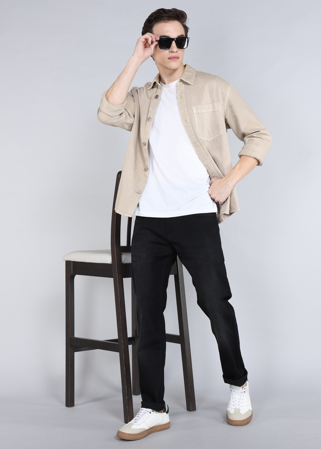 Image of U.S. Polo Assn. Denim Co. Tapered Fit Men Black Jeans