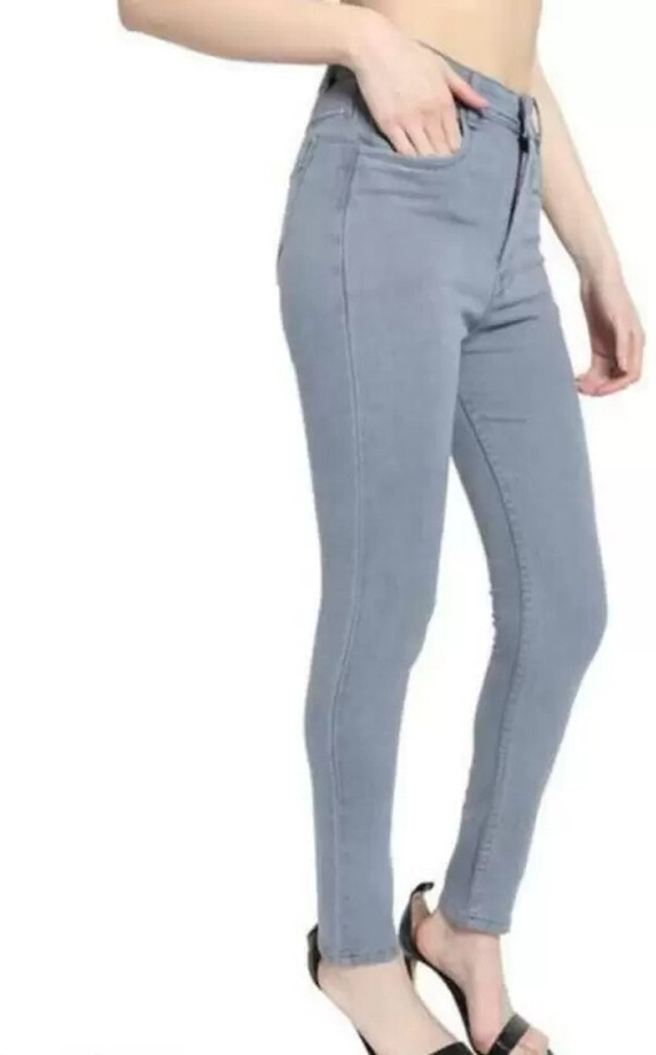 Image of Herway Skinny Women Grey Jeans