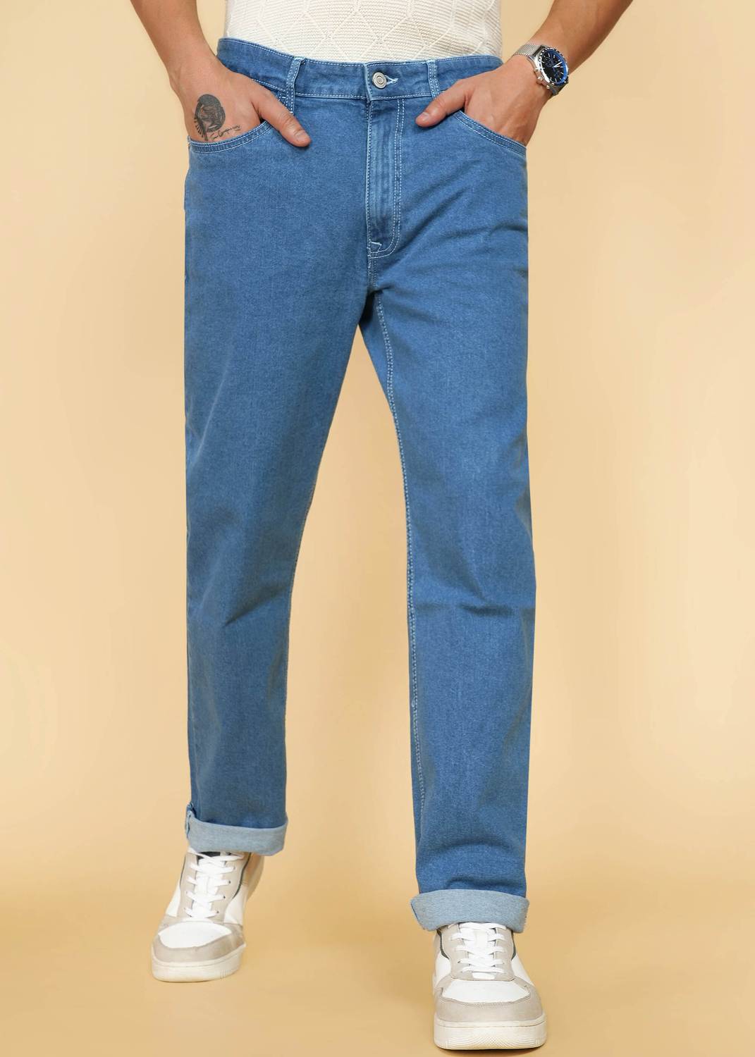 AEROPOSTALE Regular Men Light Blue Jeans