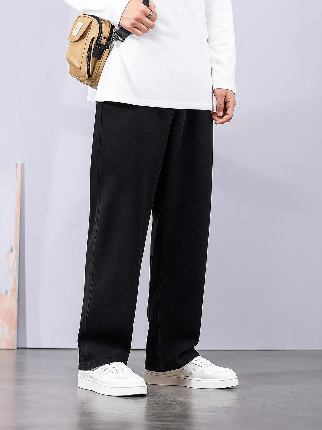 Image of James Webb Loose Fit Men Black Jeans
