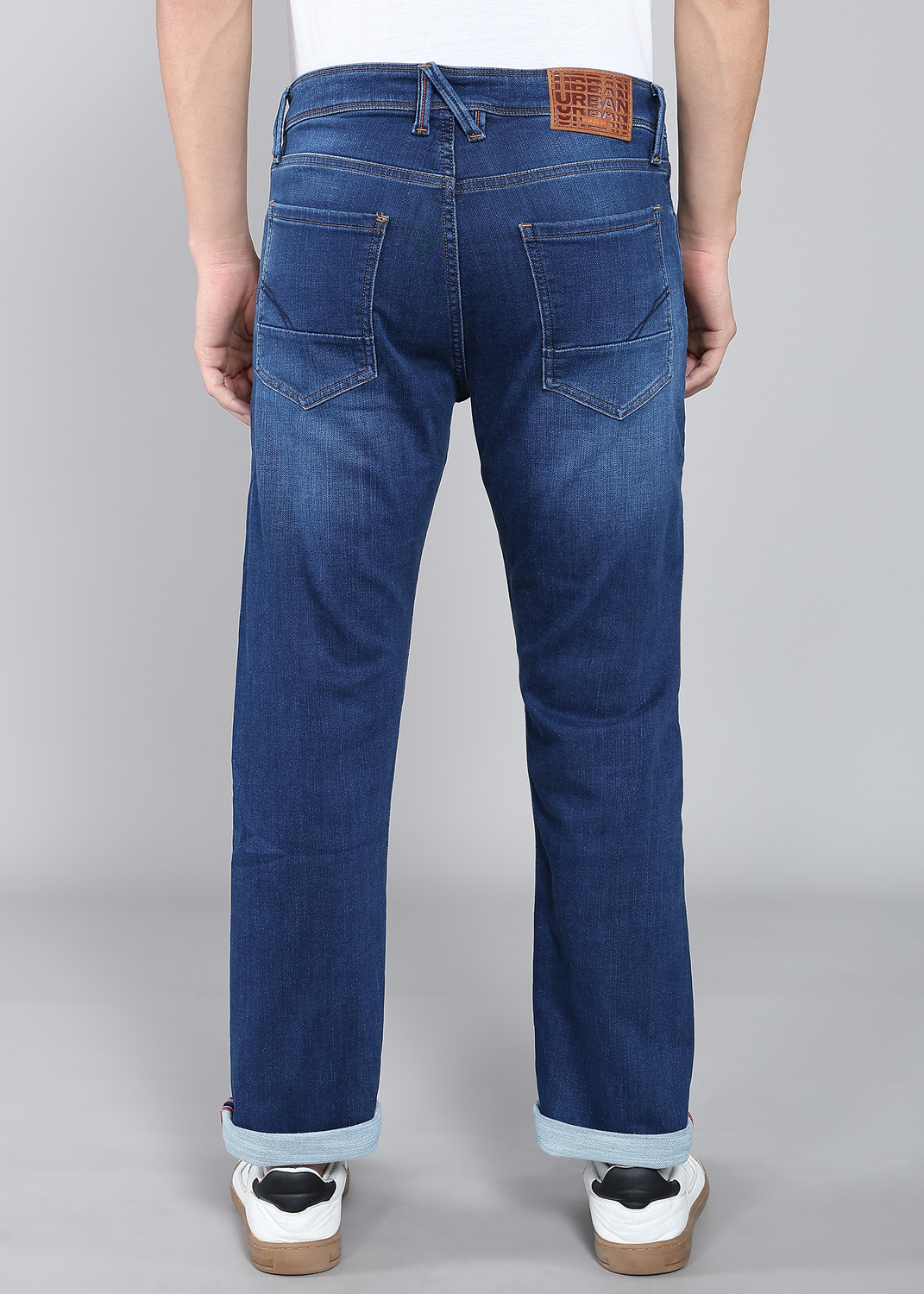 Image of KILLER Men Straight Fit Mid Rise Dark Blue Jeans
