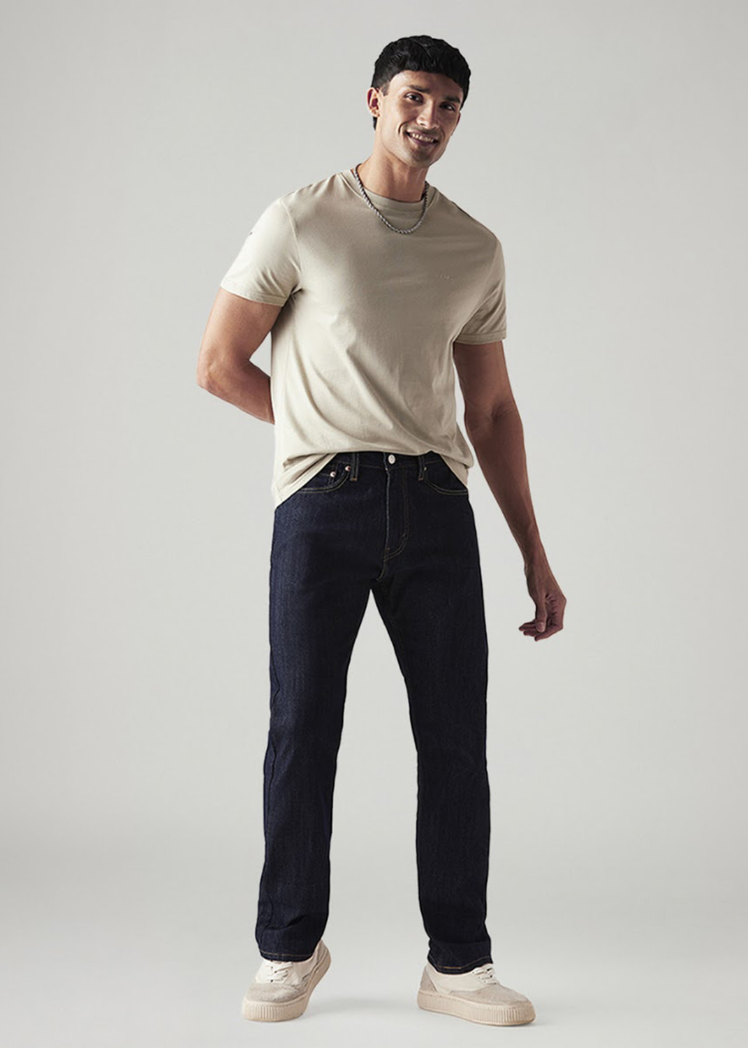 Image of LEVI'S Straight Fit Men Dark Blue Jeans