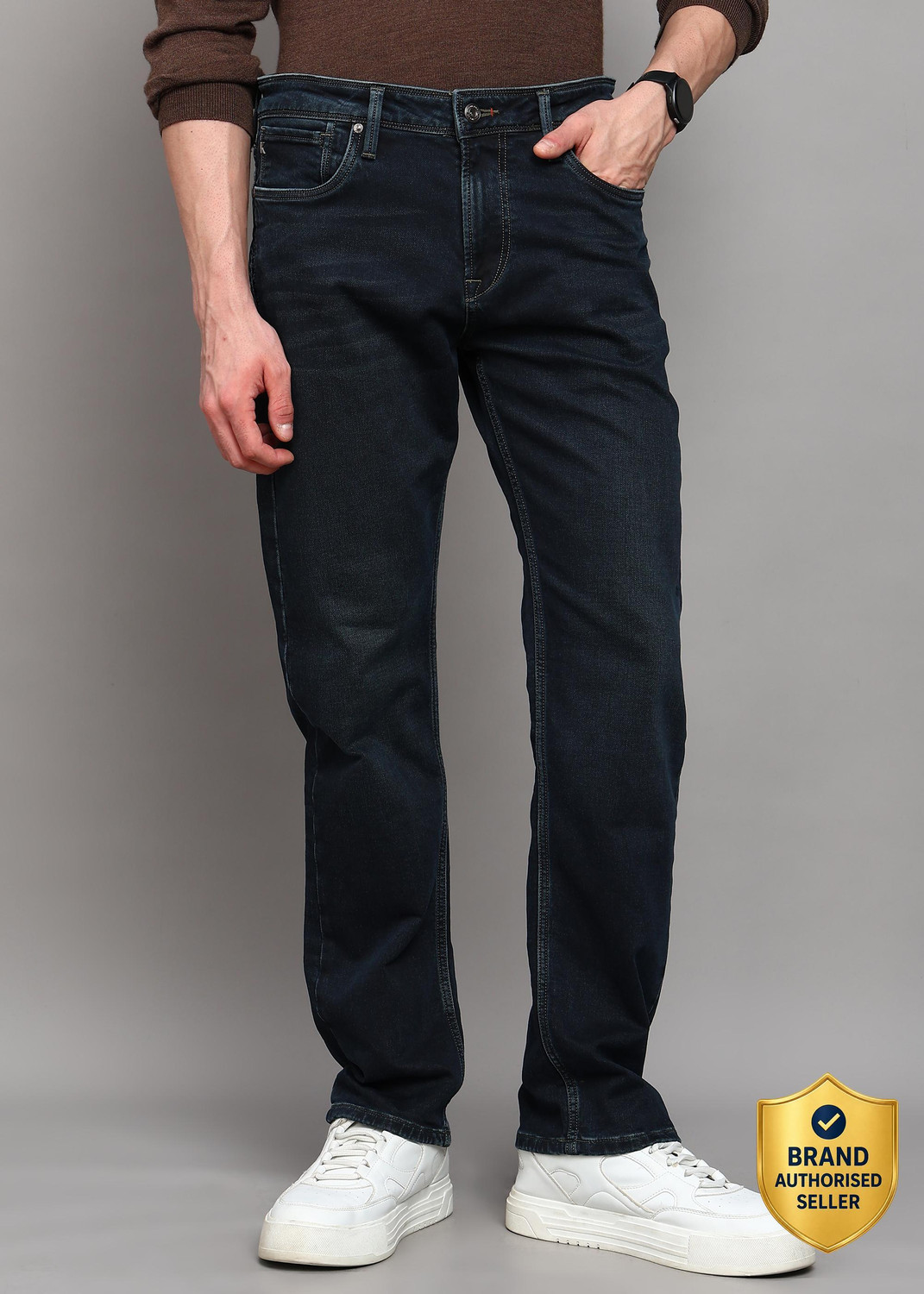 Image of KILLER Straight Fit Men Black Jeans