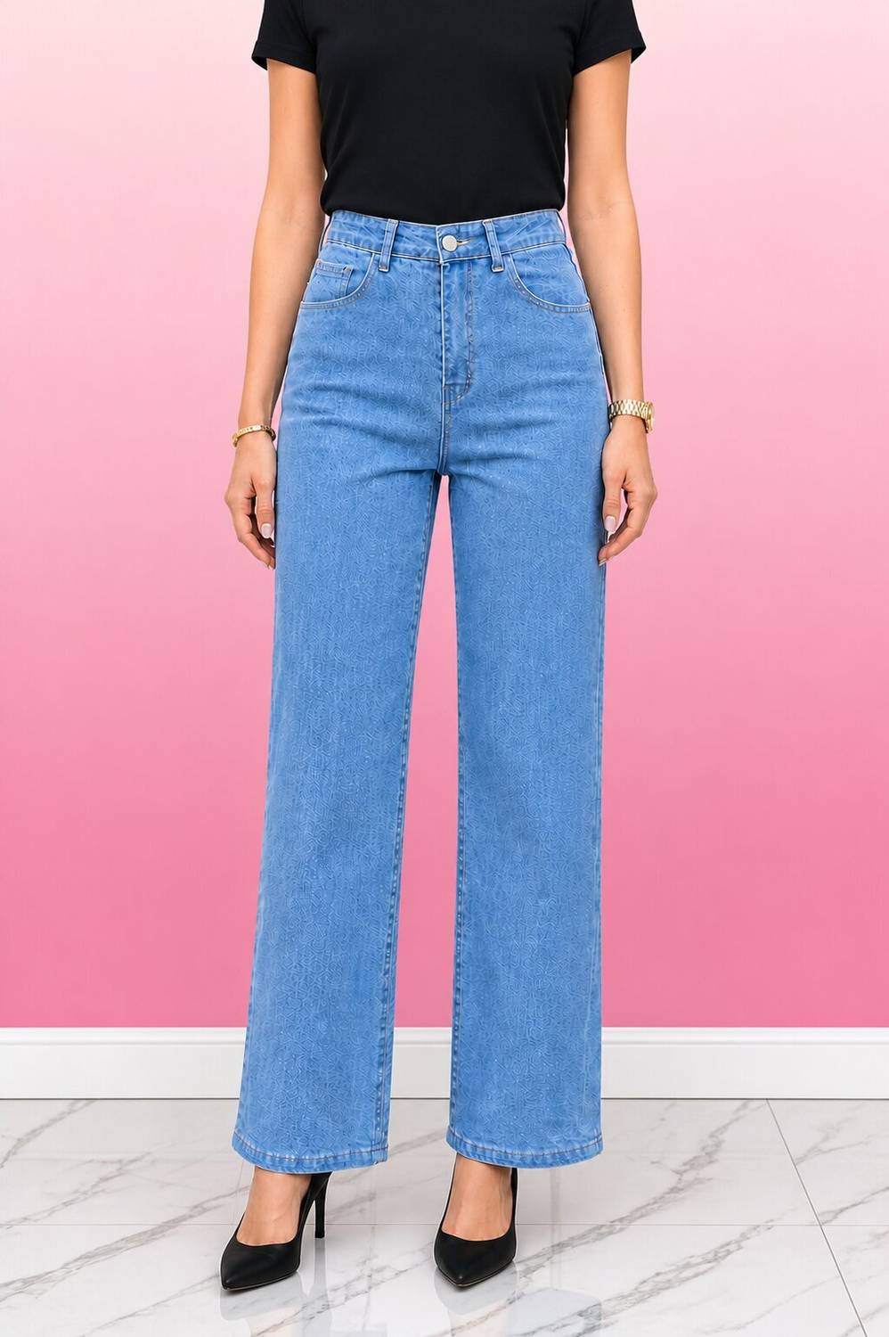 AngelFab Regular Women Light Blue Jeans
