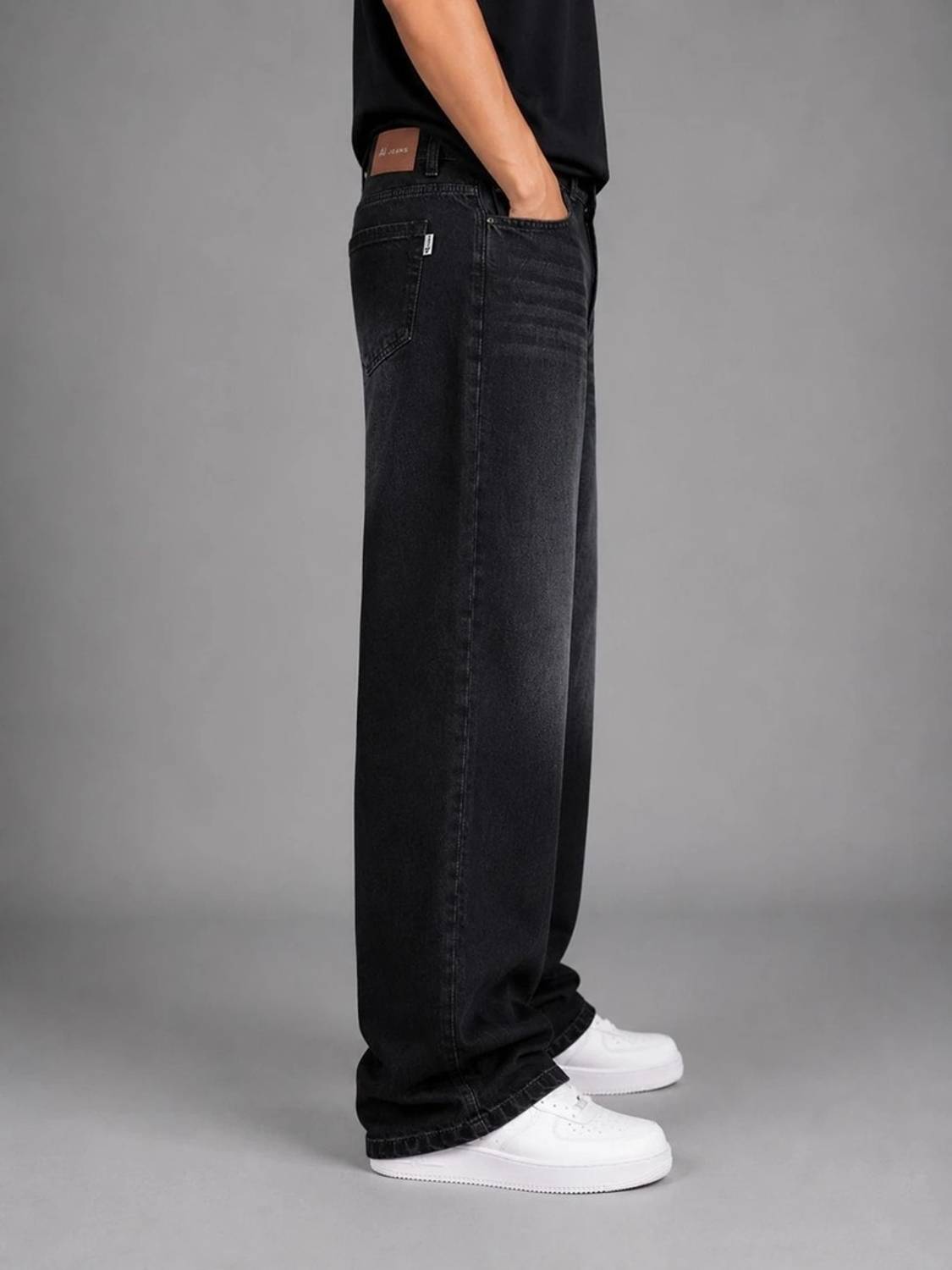 BLACK REY Relaxed Fit Men Black Jeans - Image 3